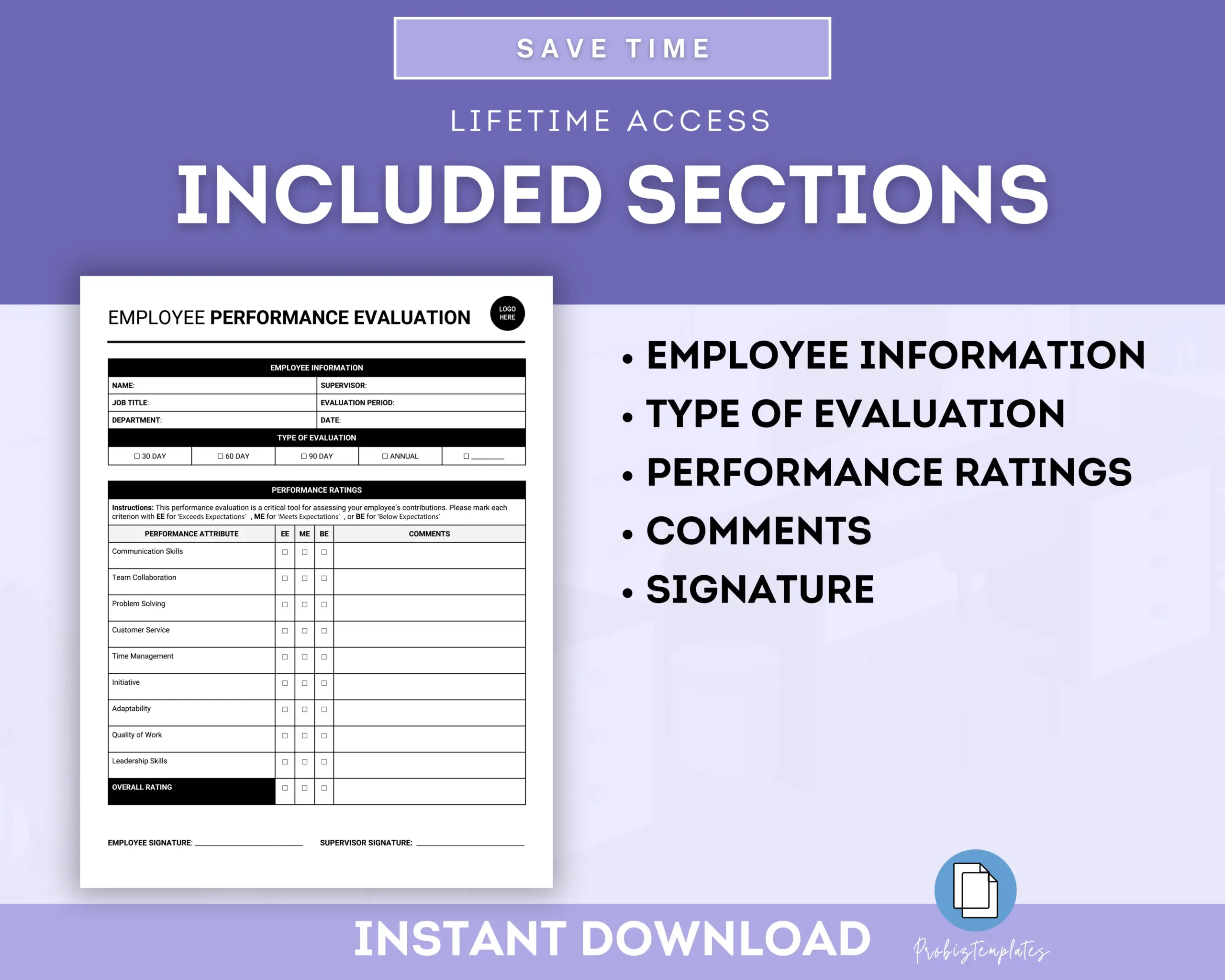 Employee Performance Evaluation Form - Image 3