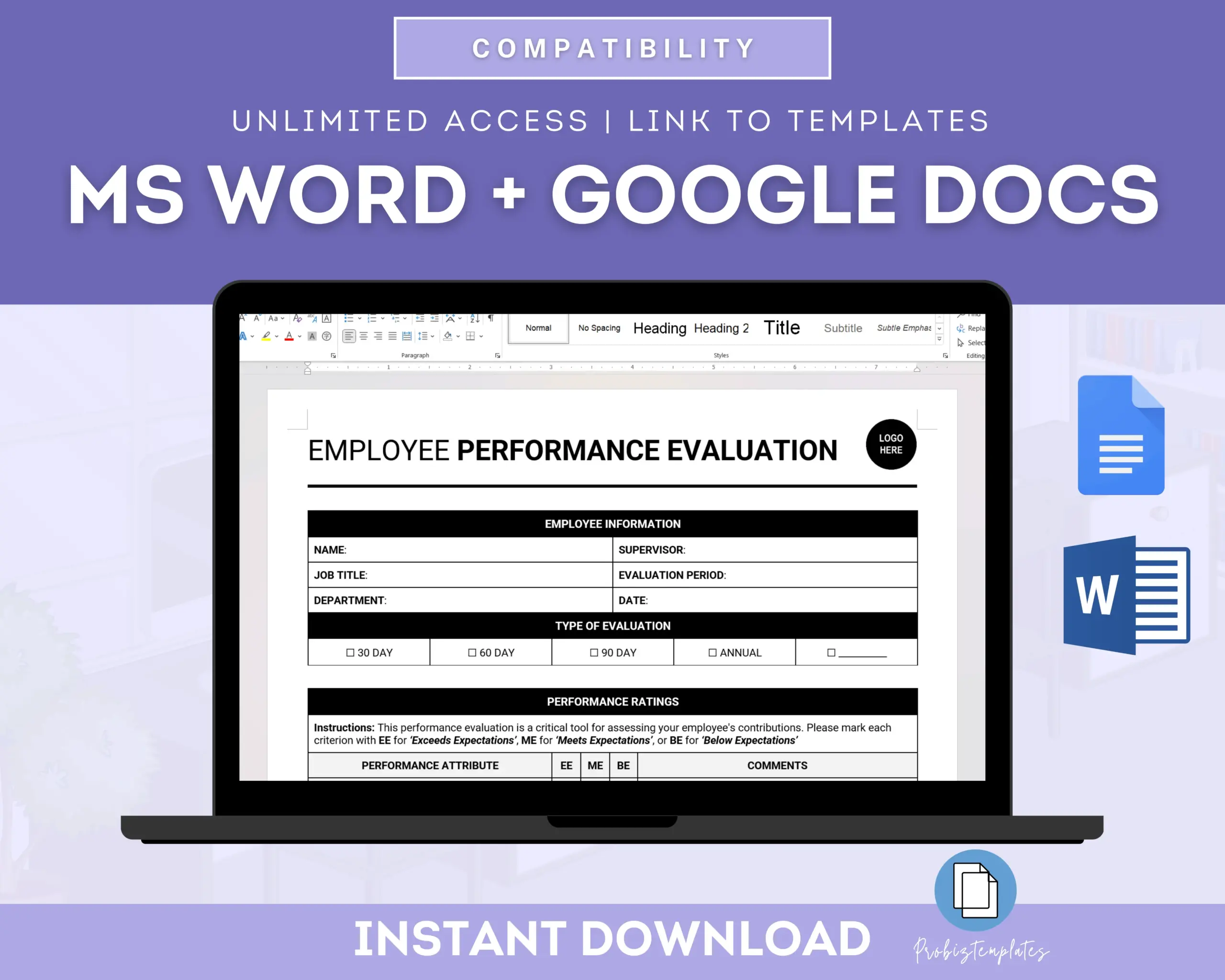 Employee Performance Evaluation Form - Image 4