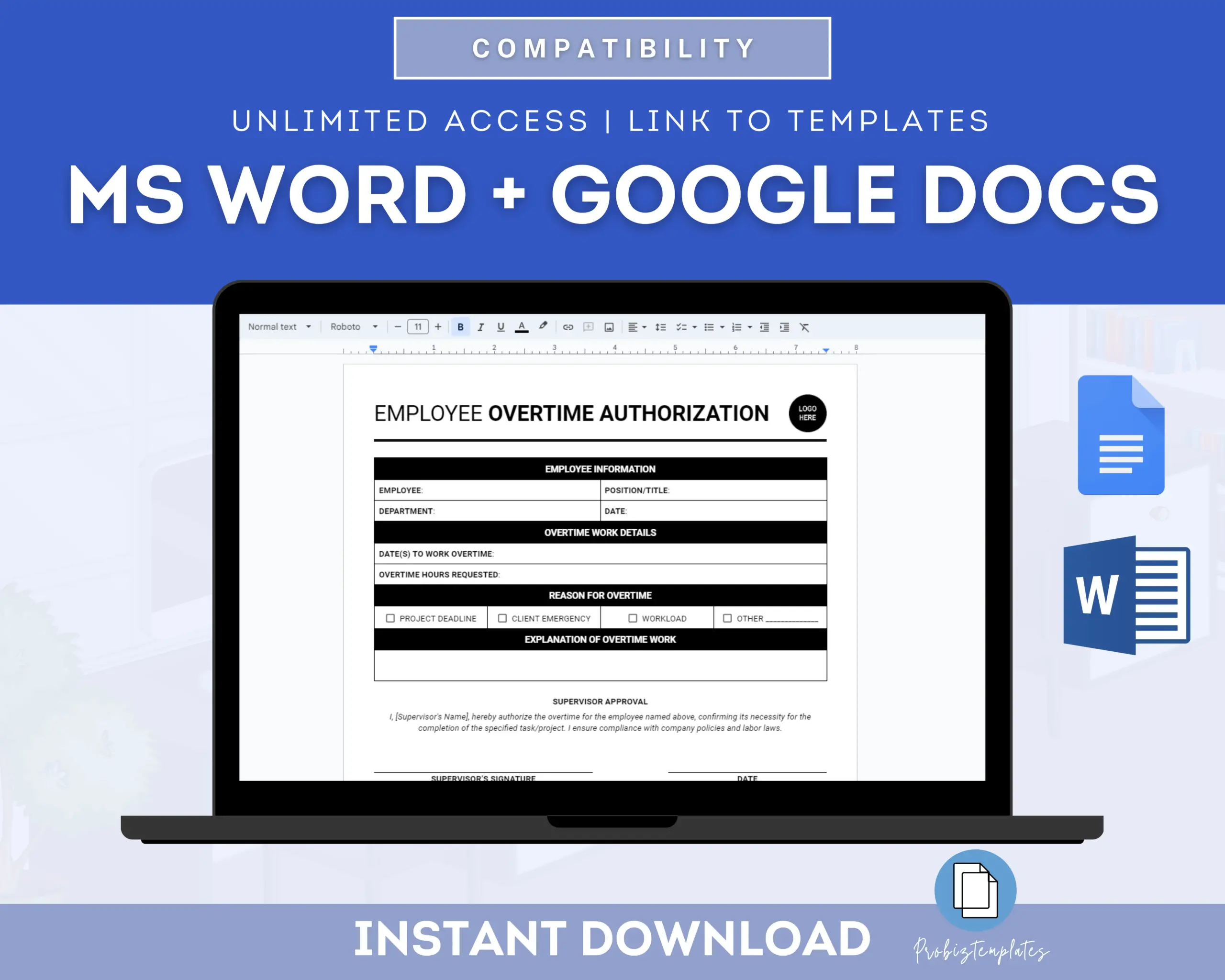 Employee Overtime Authorization Form - Image 5