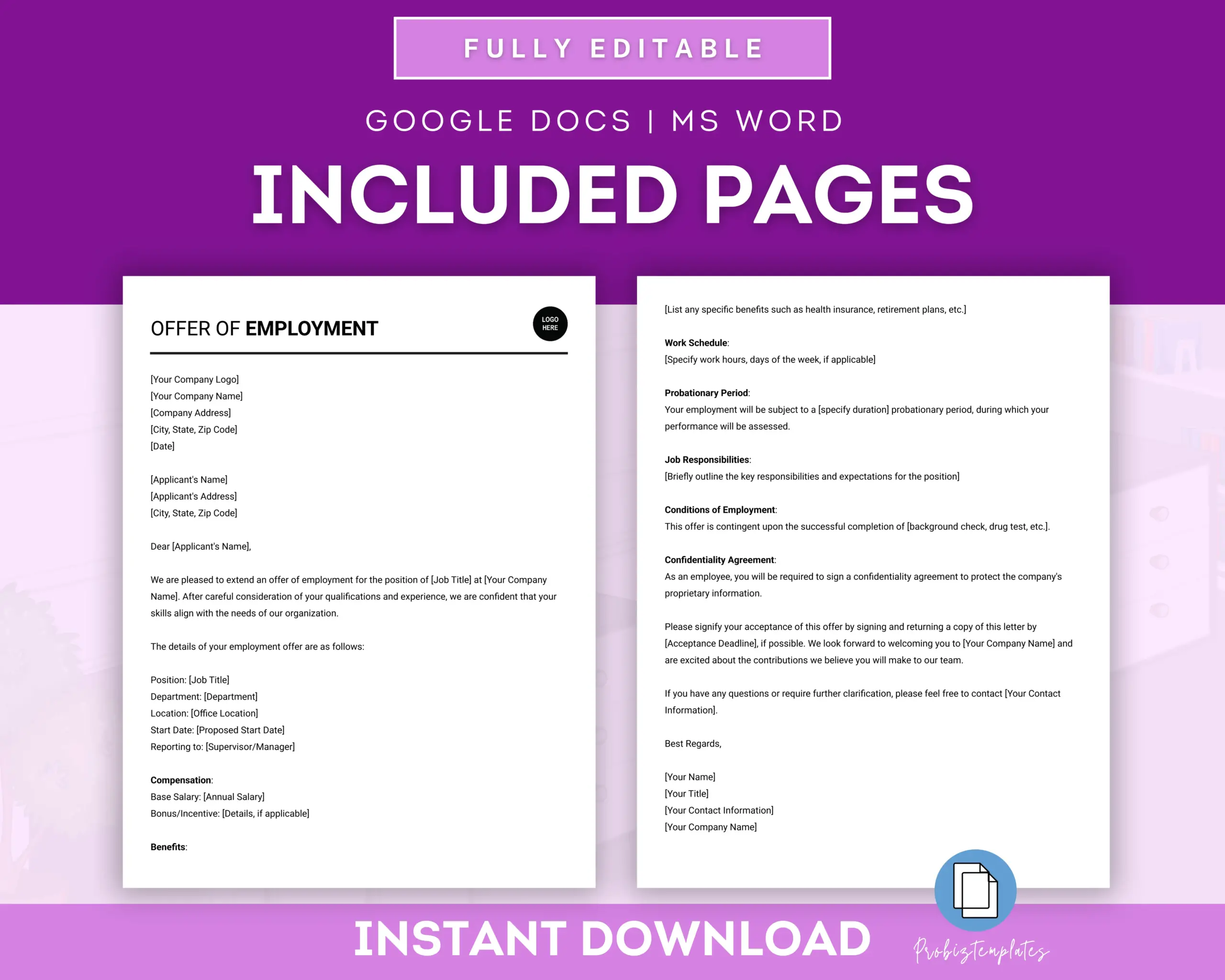 Offer Of Employment Letter - Image 2