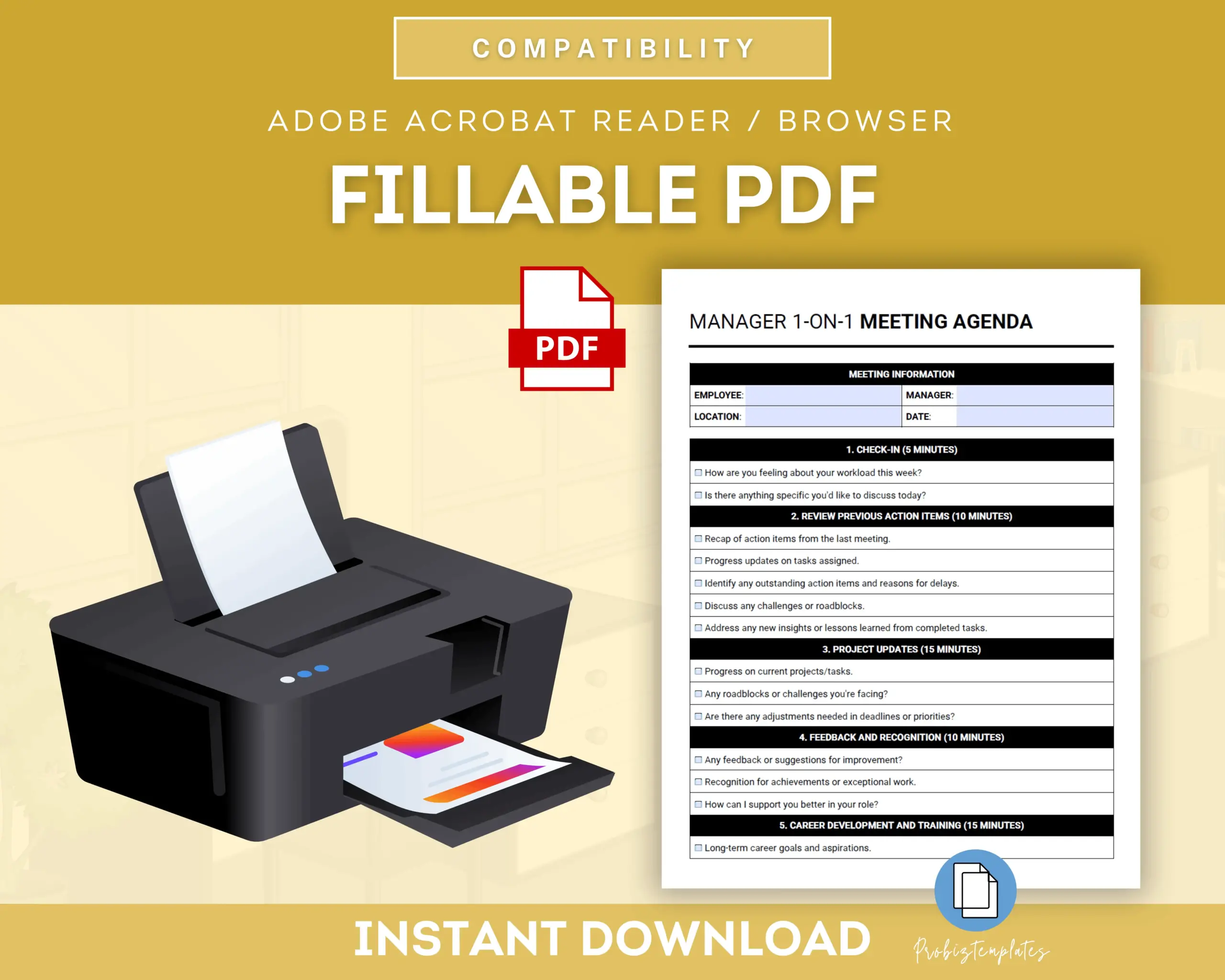 Manager 1-On-1 Meeting Agenda Template - Image 6