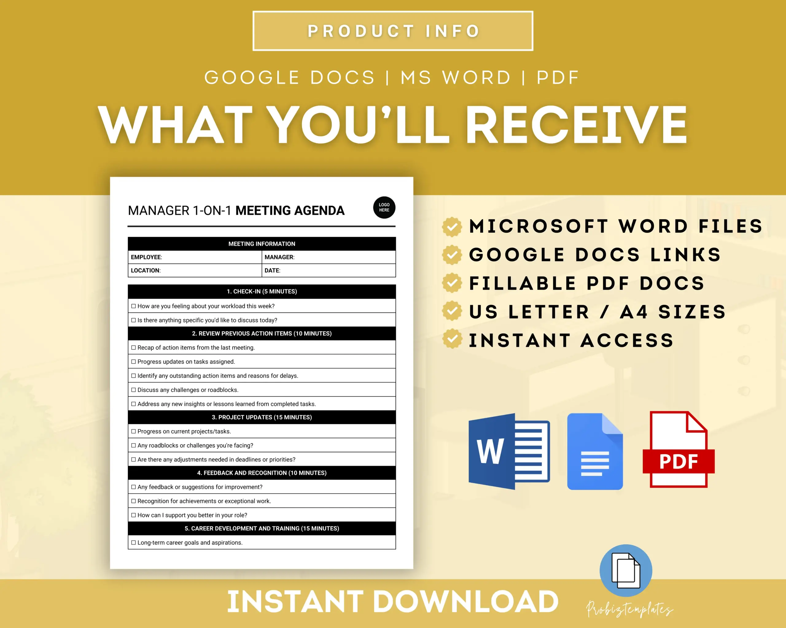 Manager 1-On-1 Meeting Agenda Template - Image 7