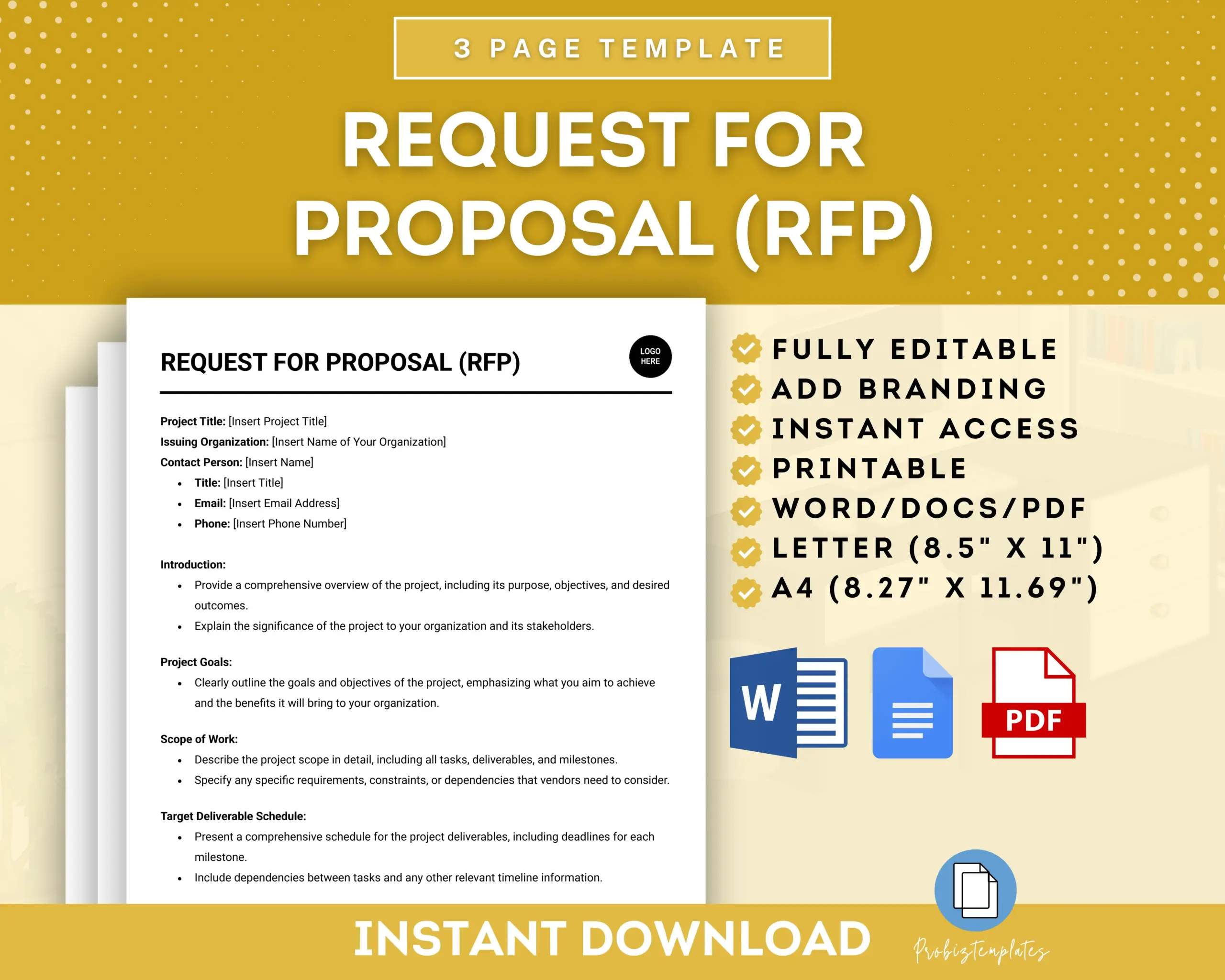 Request For Proposal Template