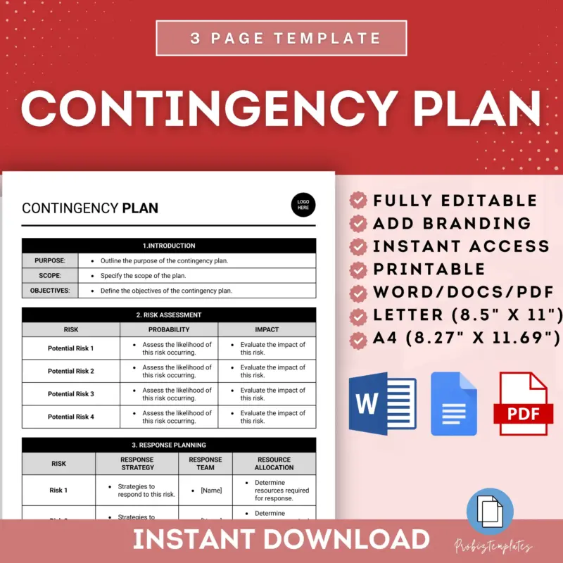 Contingency Plan Template