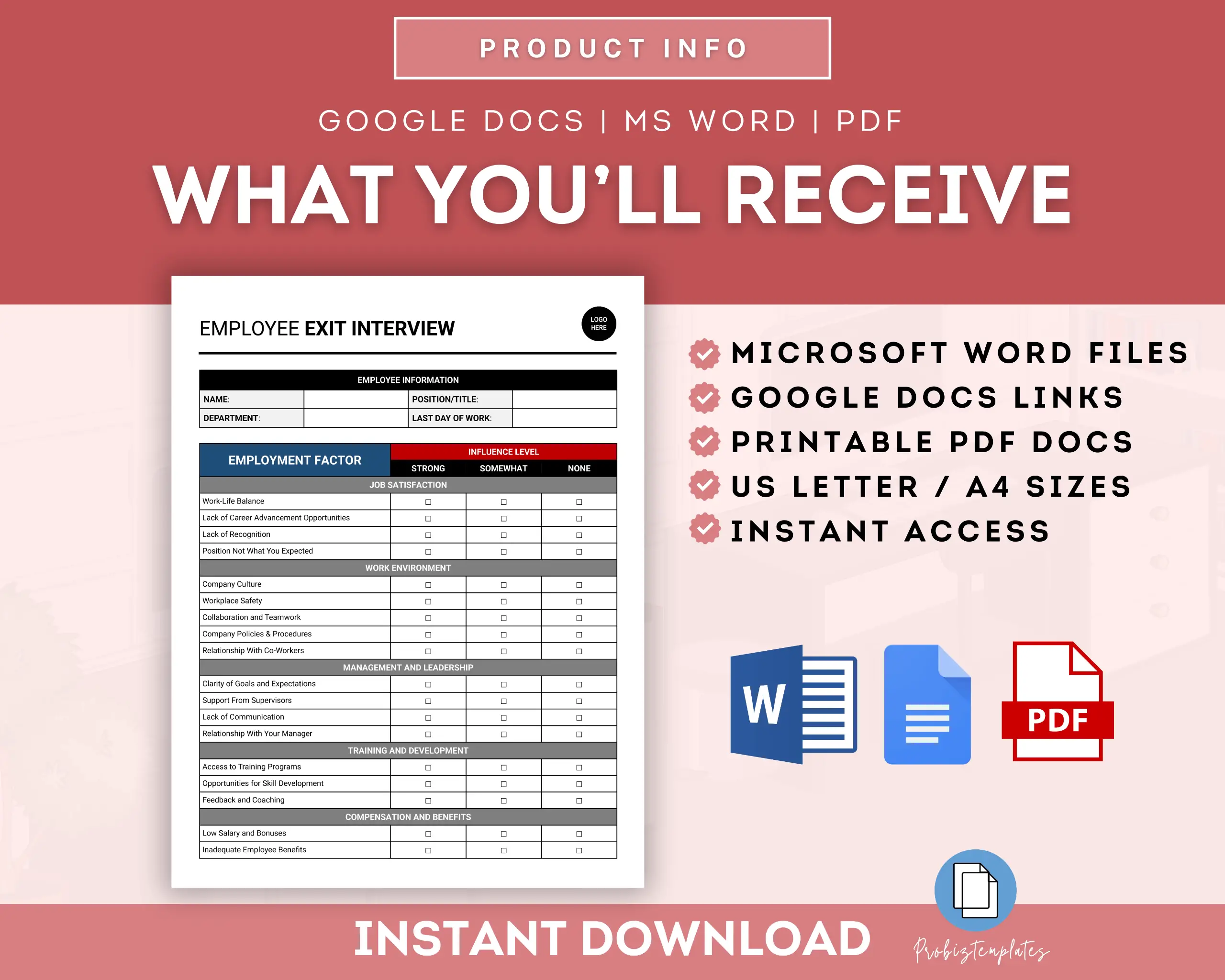 Employee Exit Interview Template - Image 6