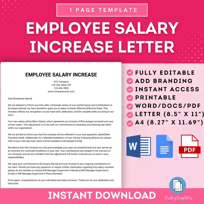 Salary Increase Letter Template