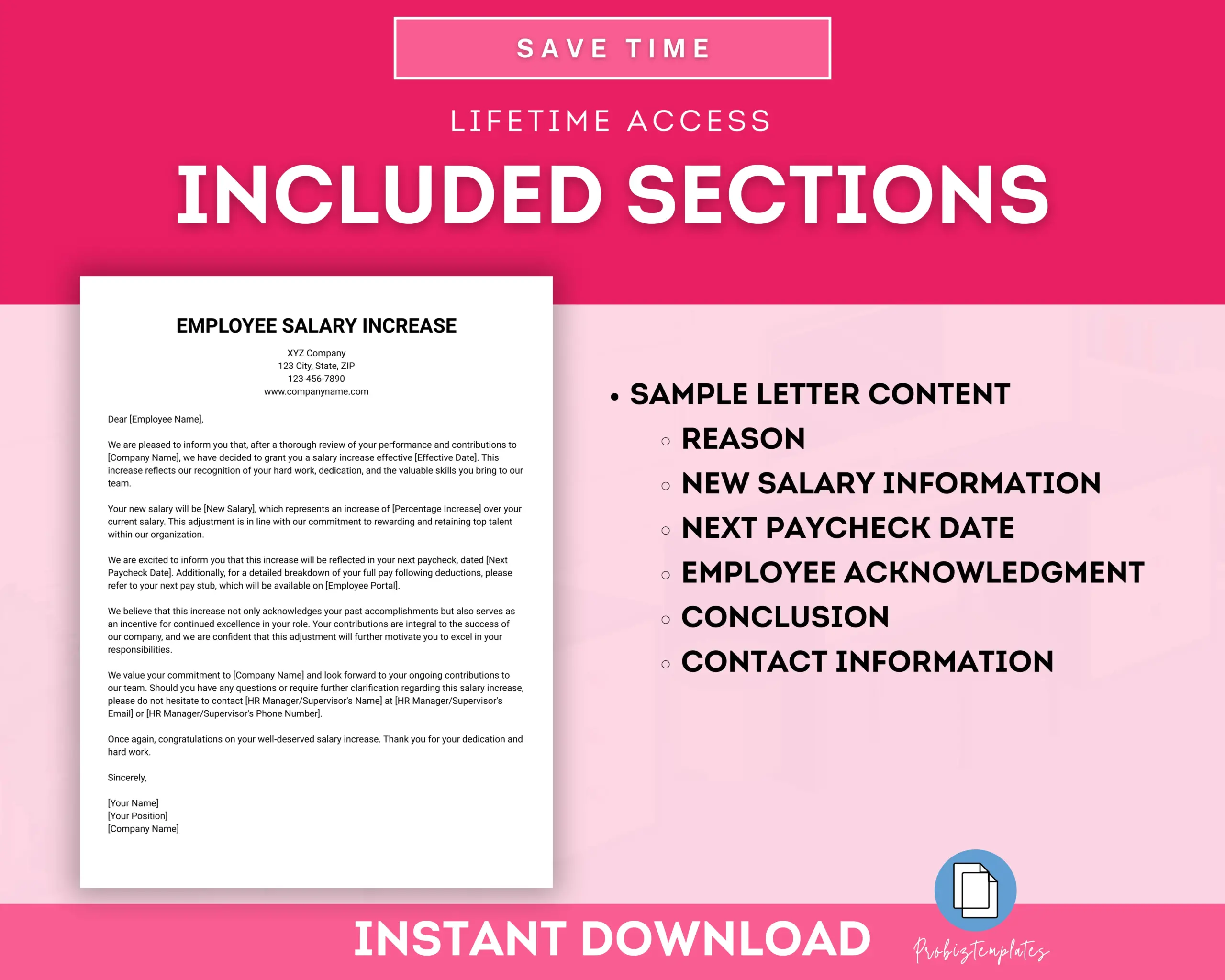 Salary Increase Letter Template - Image 2