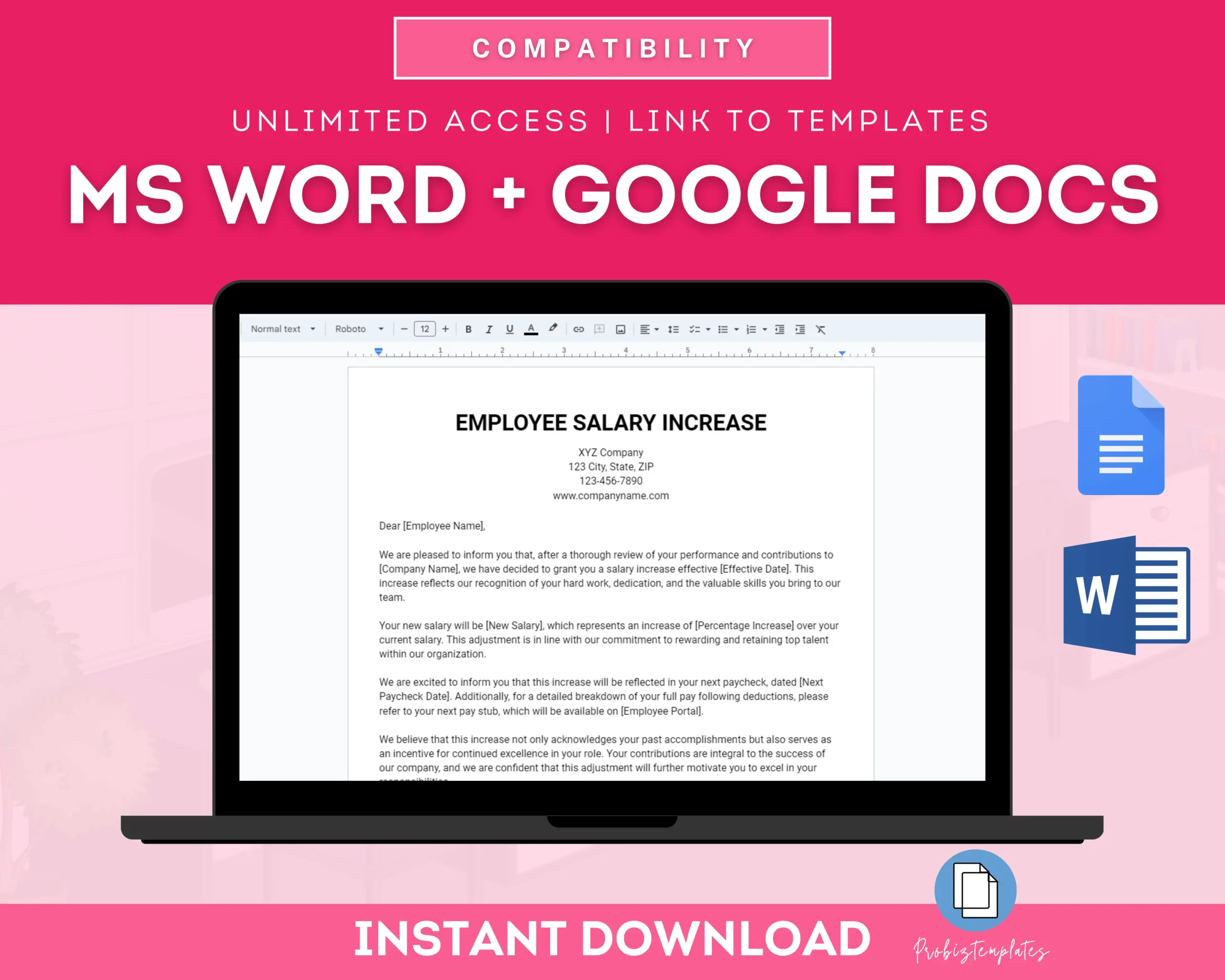 Salary Increase Letter Template - Image 3