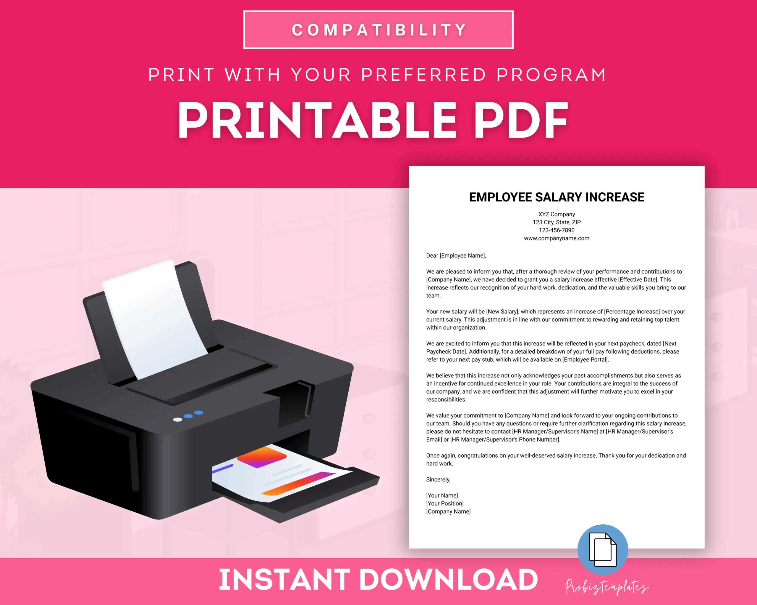 Salary Increase Letter Template - Image 4