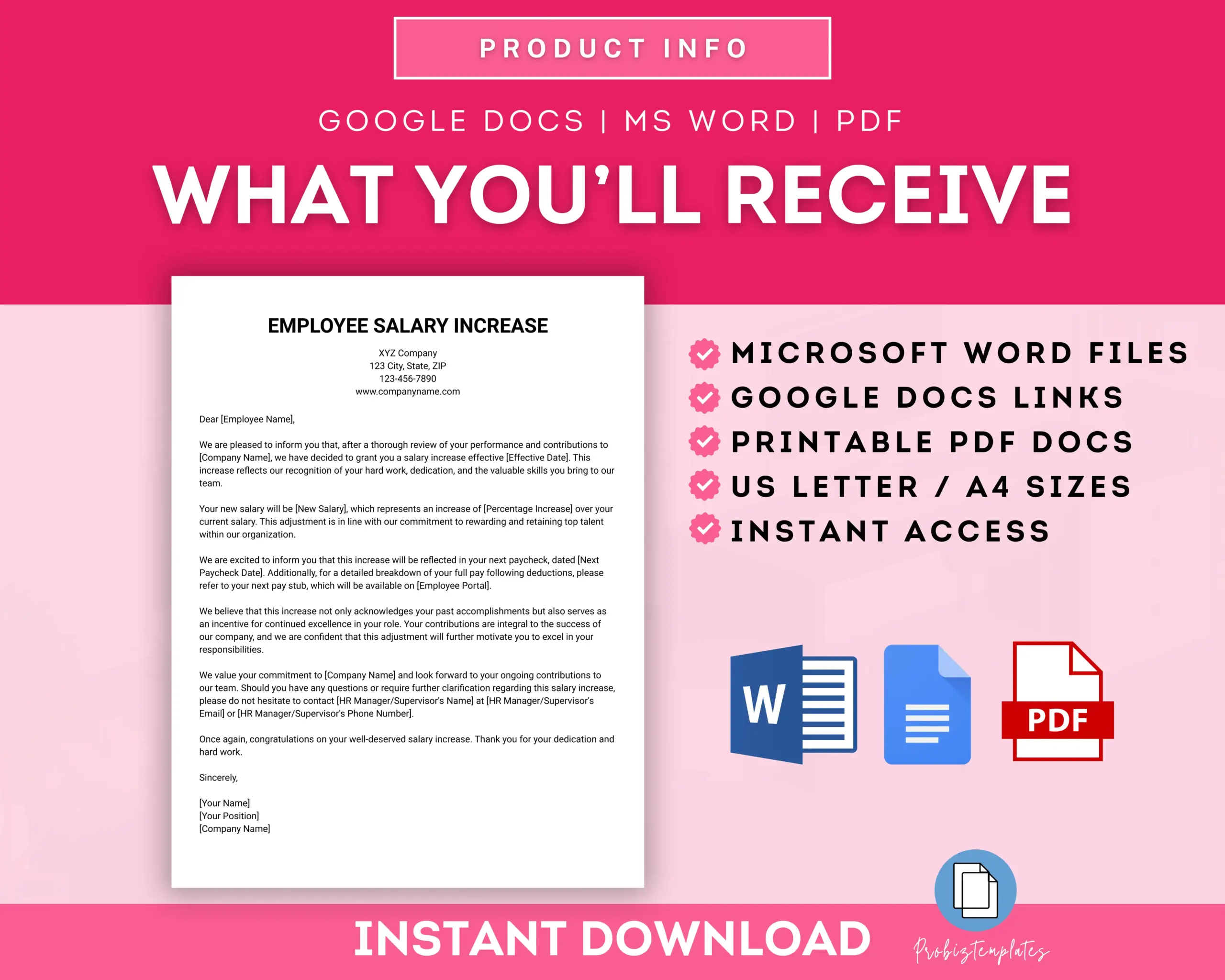 Salary Increase Letter Template - Image 5