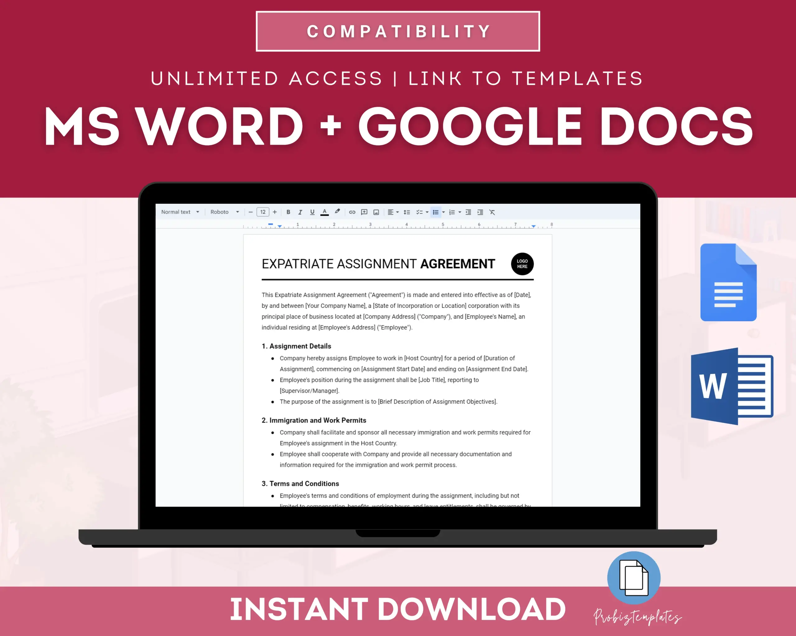 Expatriate Assignment Agreement Template - Image 5