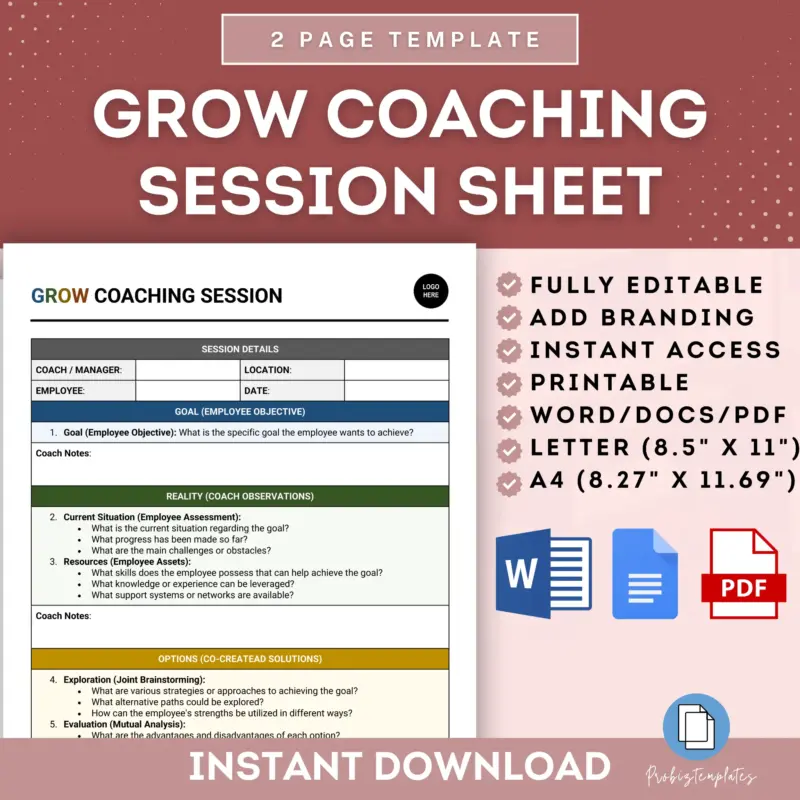Employee Coaching Session (GROW Model)