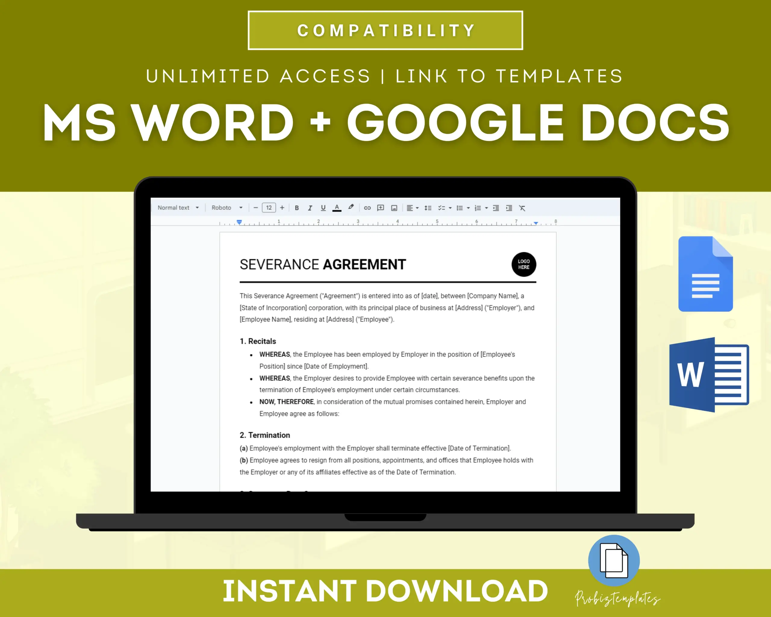 Employee Severance Agreement Template - Image 5