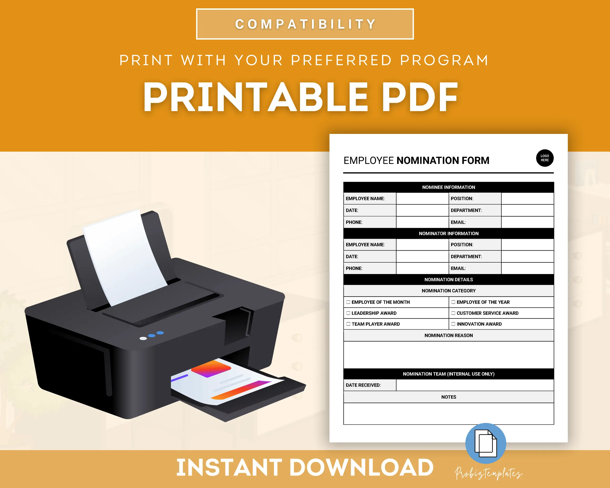 Employee Nomination Form Template - Image 5
