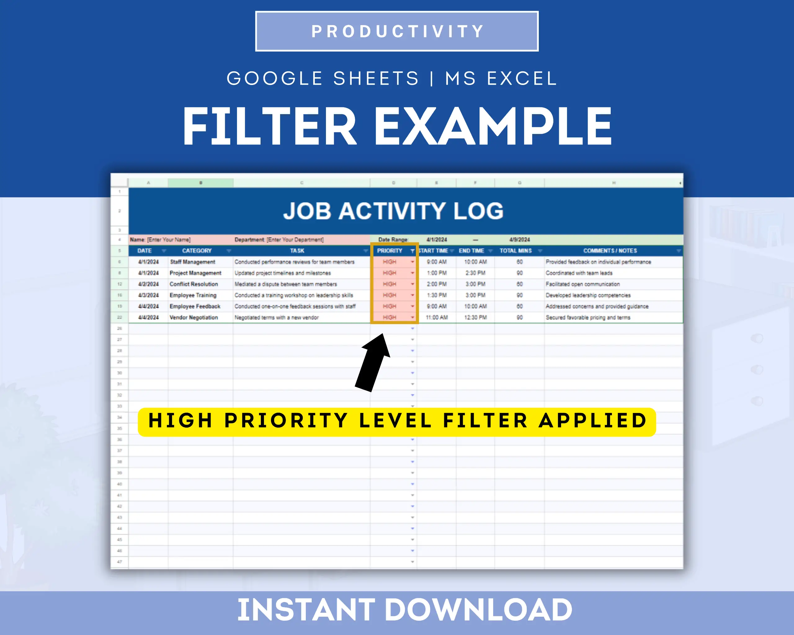 Job Activity Log Template - Image 4