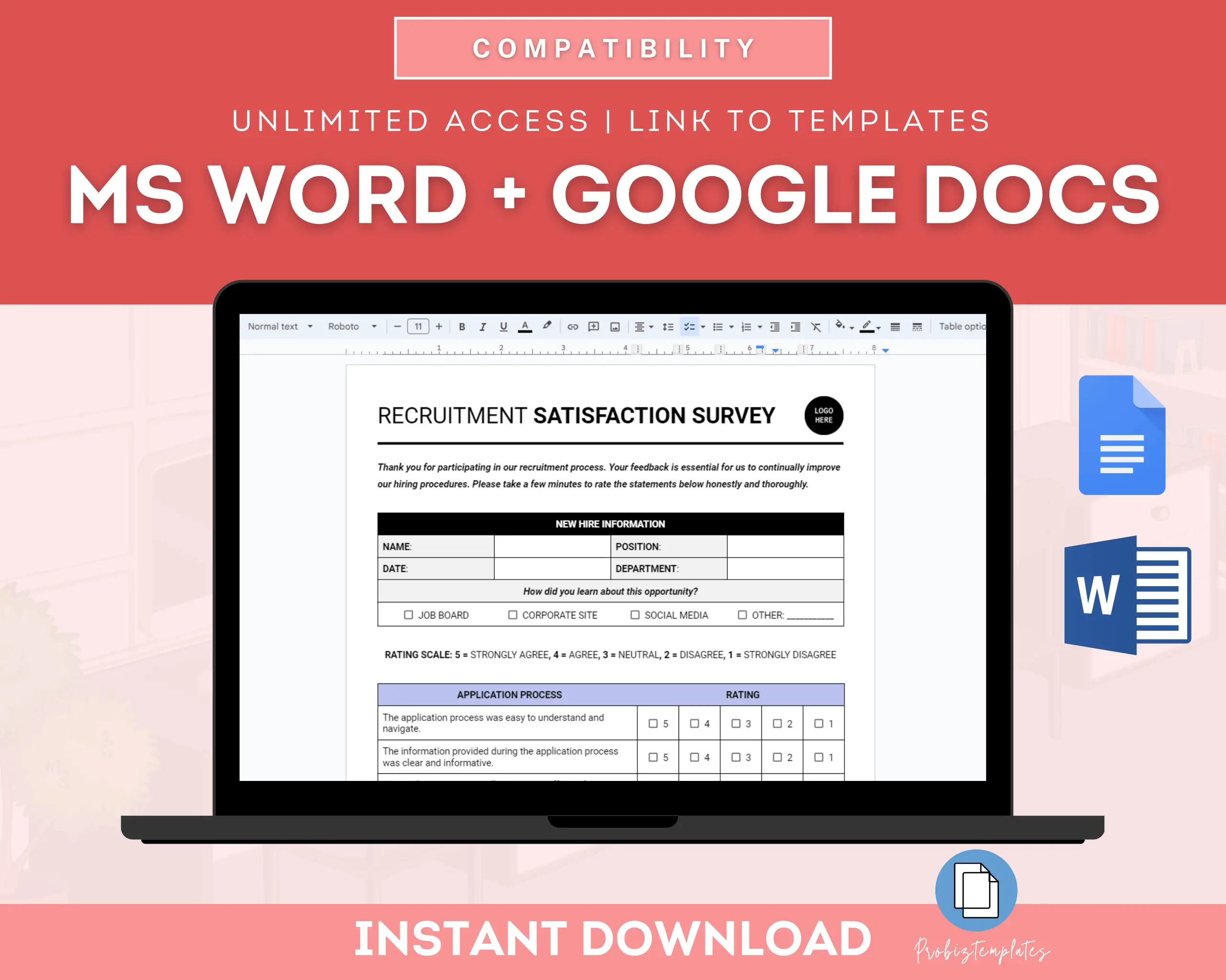 Recruitment Satisfaction Survey Template - Image 5