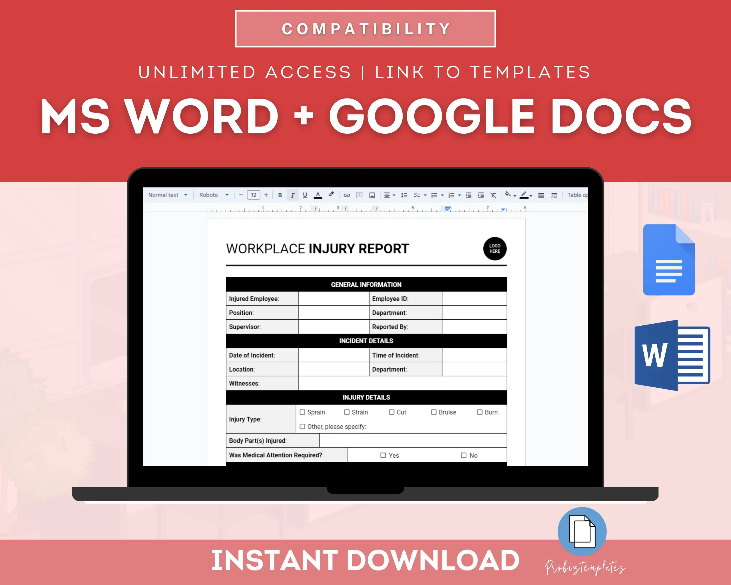Workplace Injury Report Form - Image 5