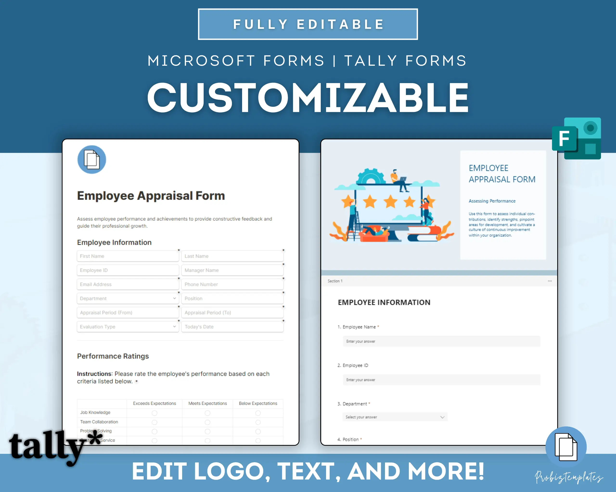 Employee Appraisal Online Form Template - Image 2