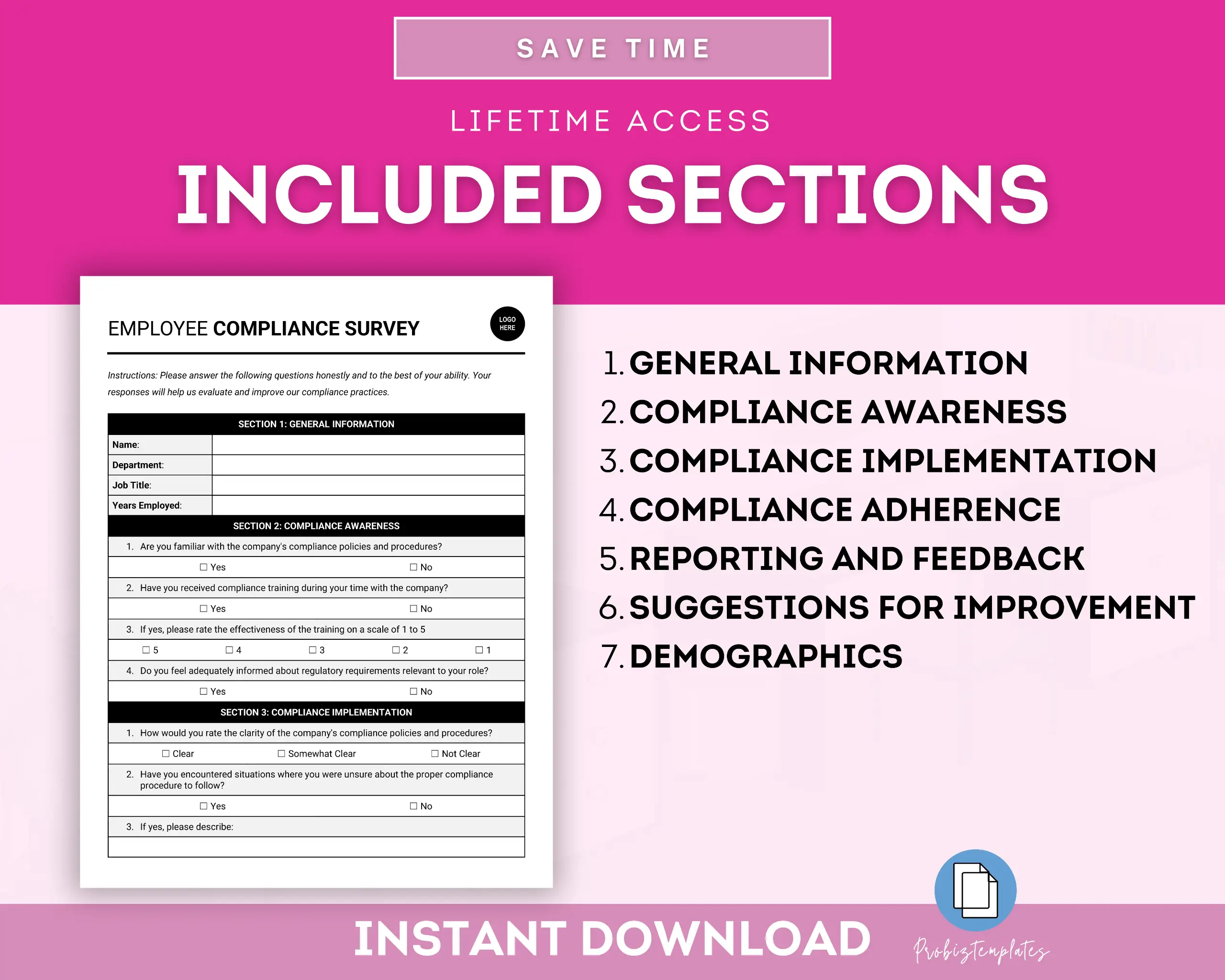 Employee Compliance Survey Template - Image 4