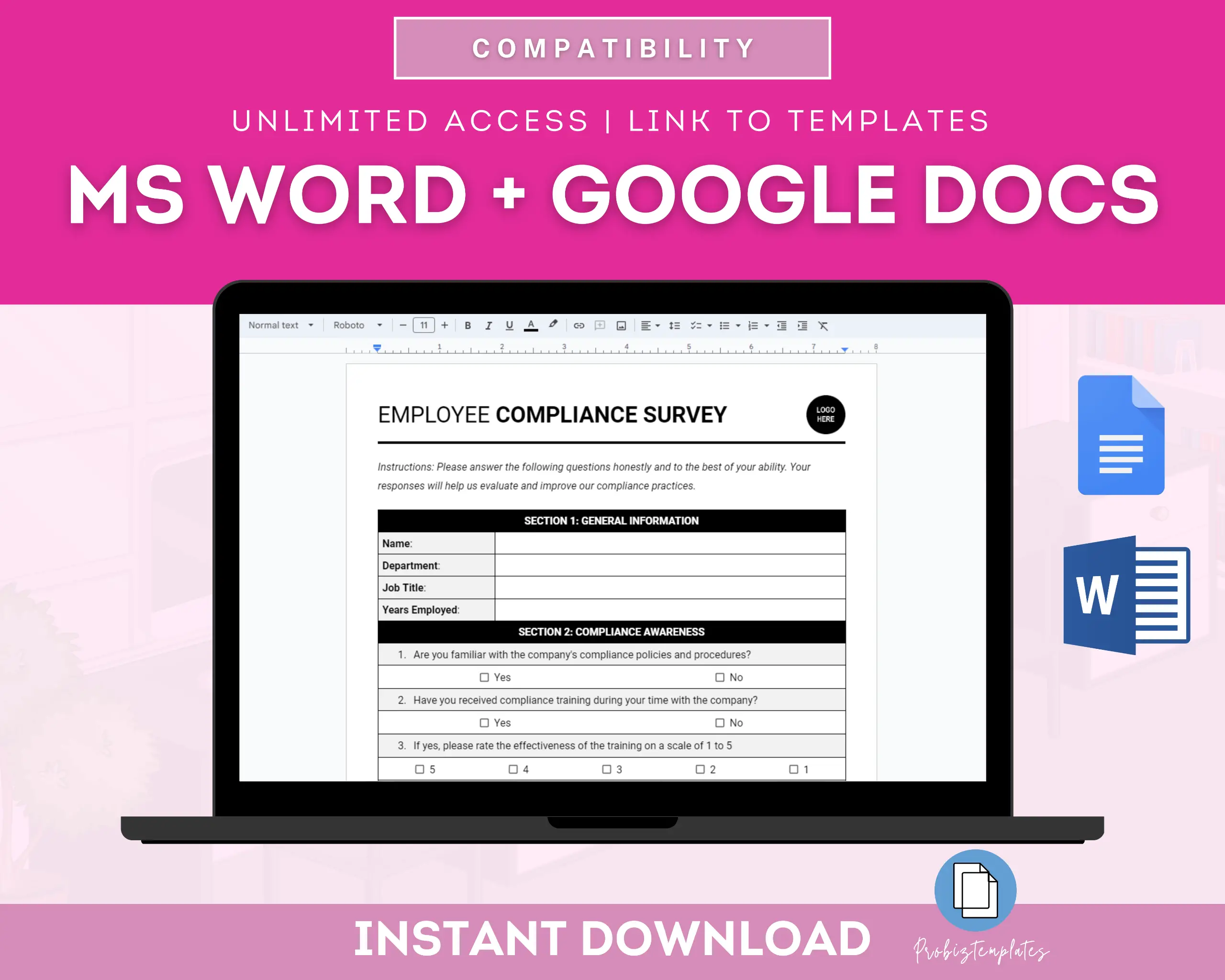 Employee Compliance Survey Template - Image 5
