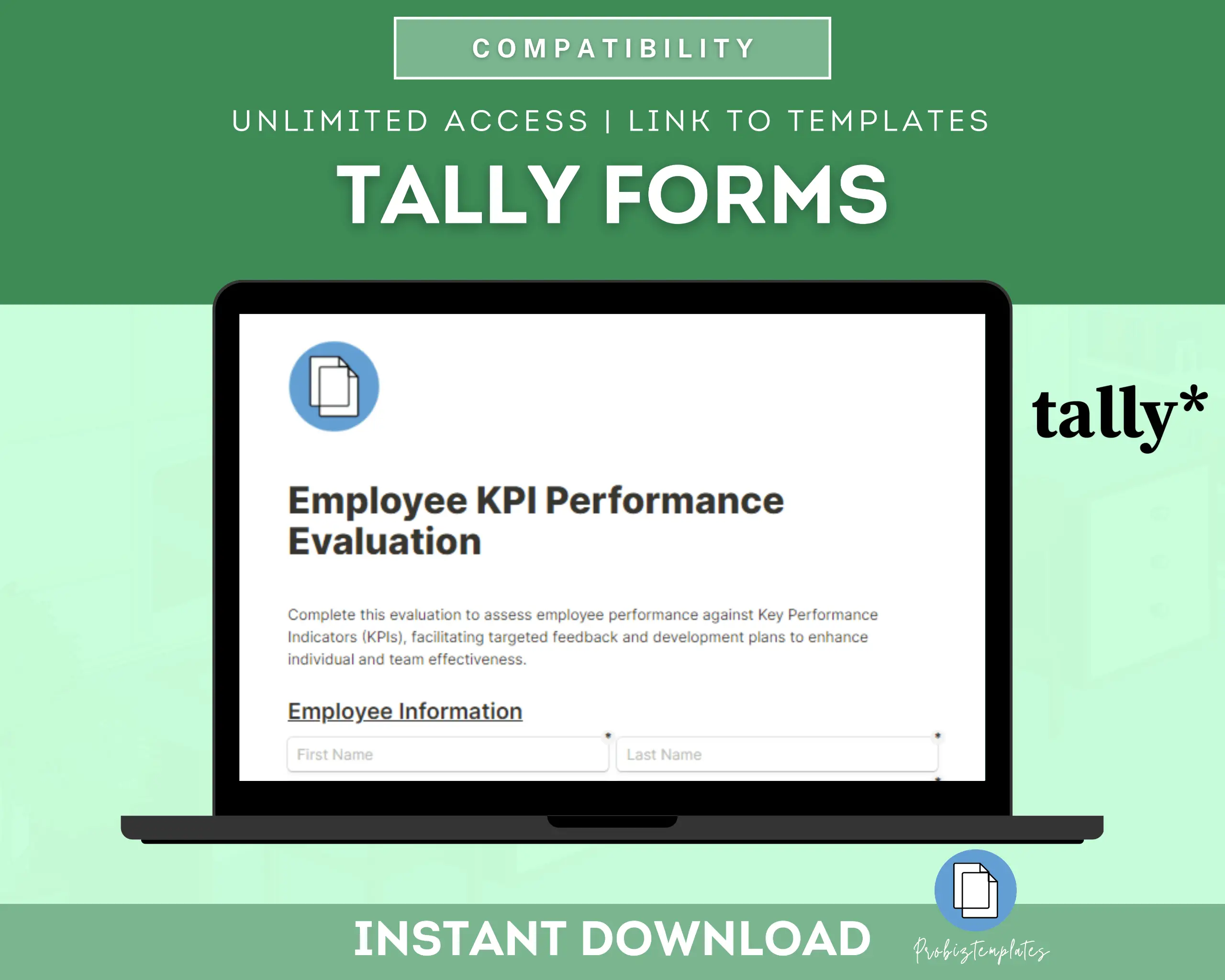 Employee KPI Performance Evaluation Online Form Template - Image 4