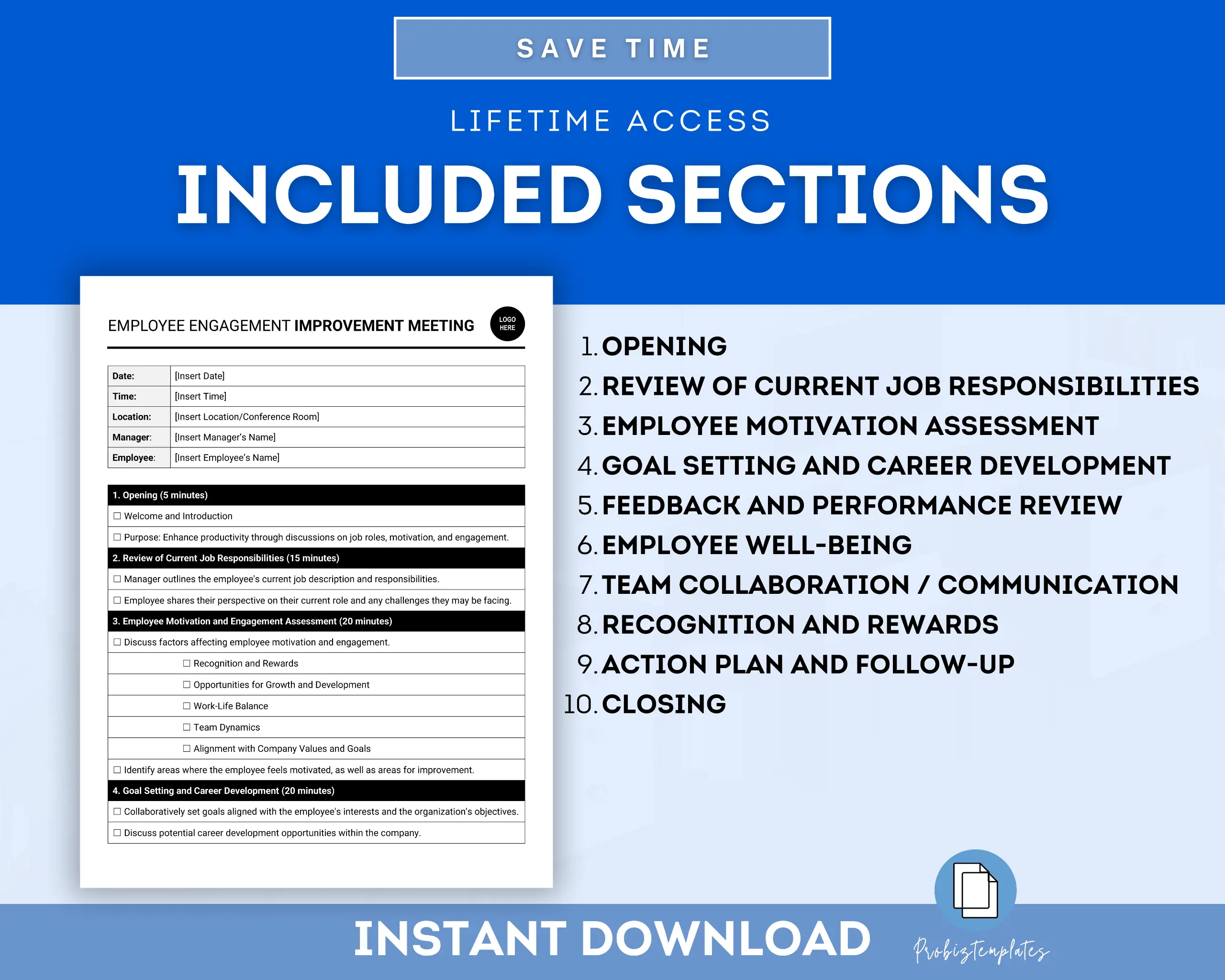 Employee Motivation Improvement Meeting Agenda Template - Image 4
