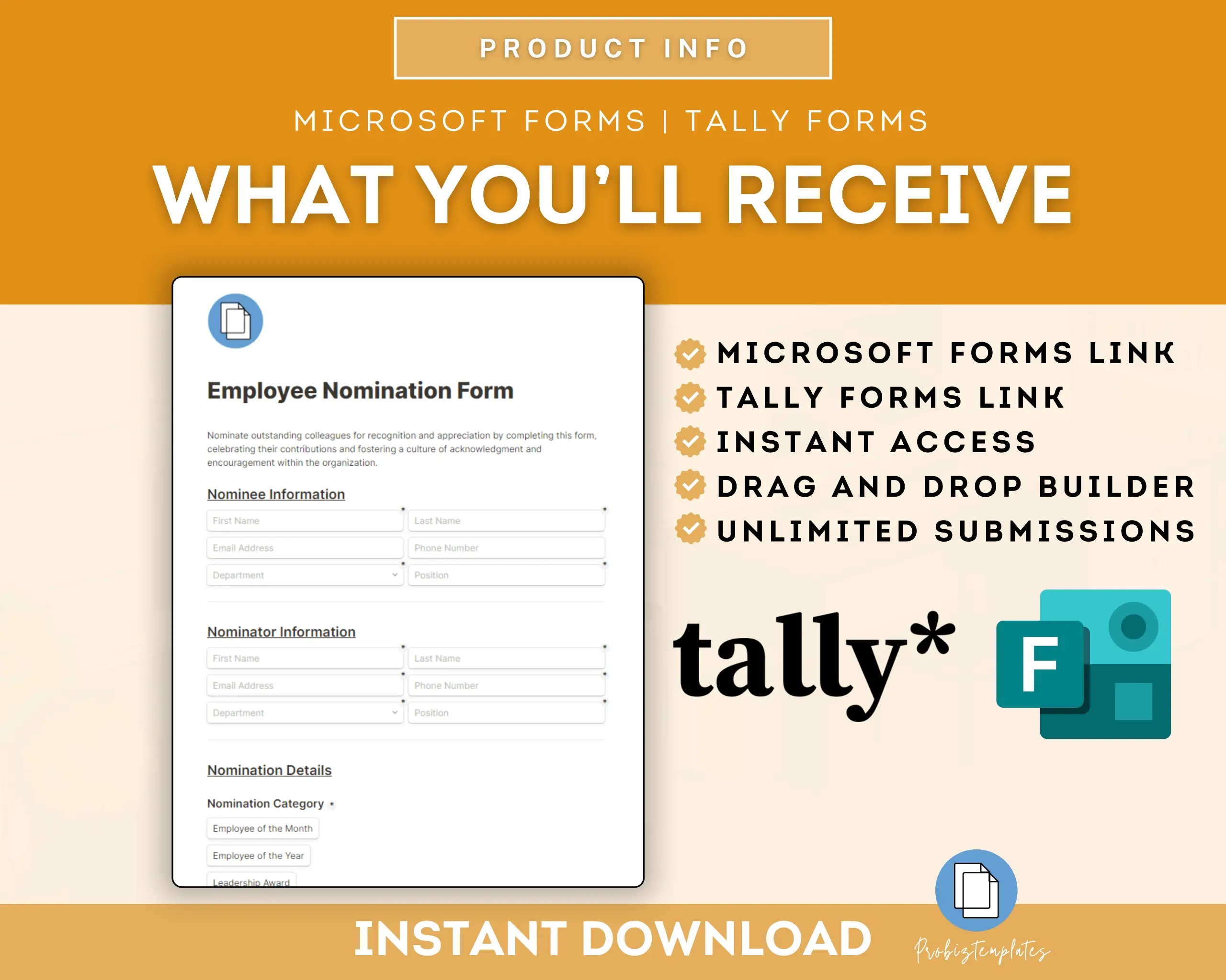 Employee Nomination Online Form Template - Image 8