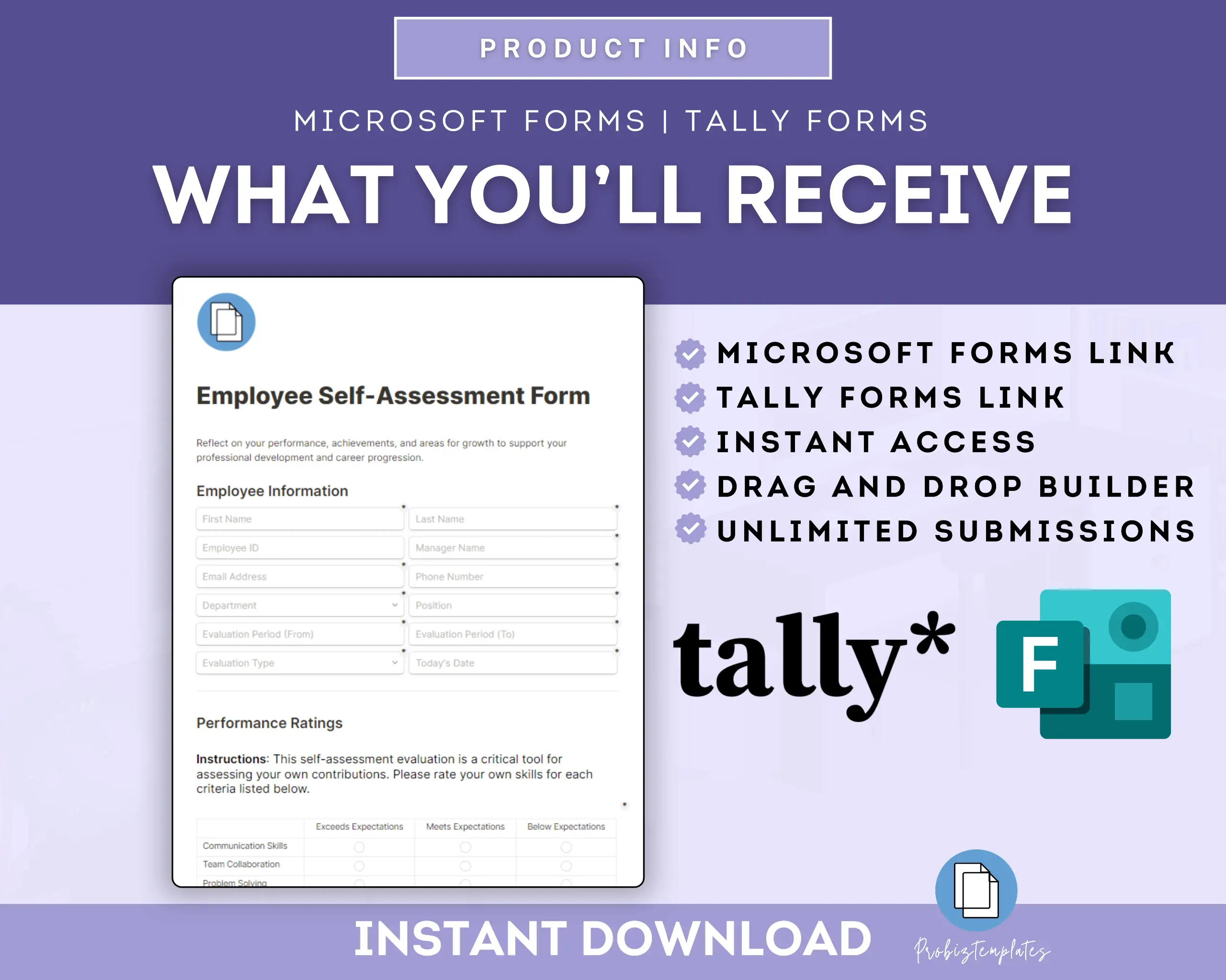 Employee Self-Assessment Online Form Template - Image 7