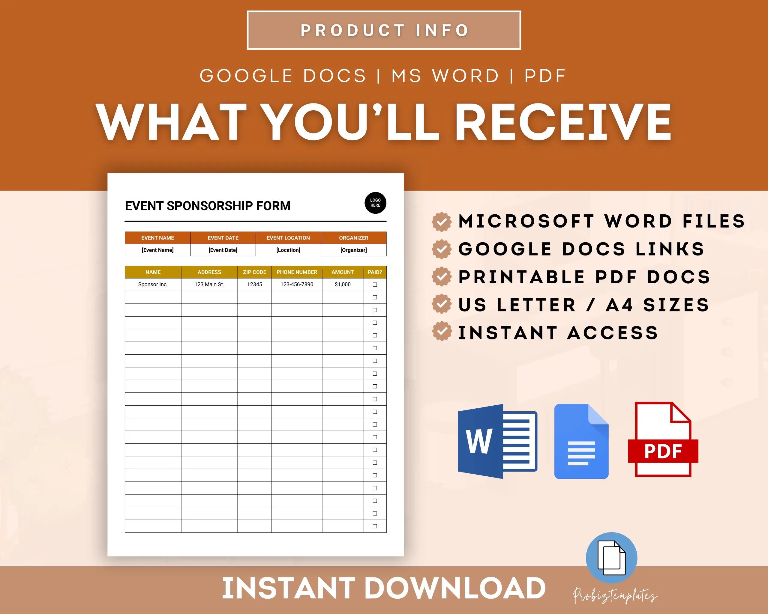Event Sponsorship Form Template - Image 6