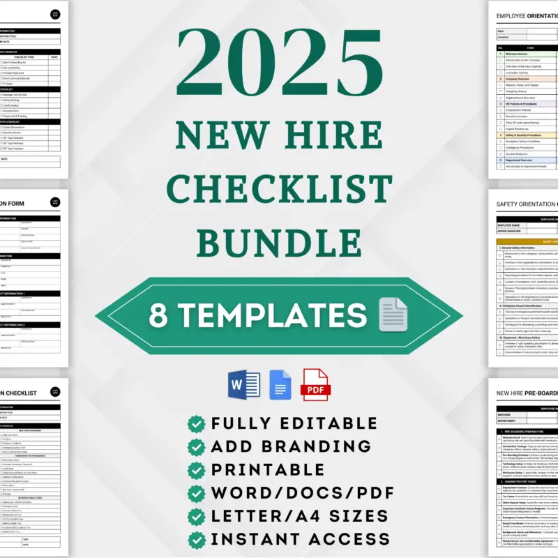 New Hire Checklist Bundle