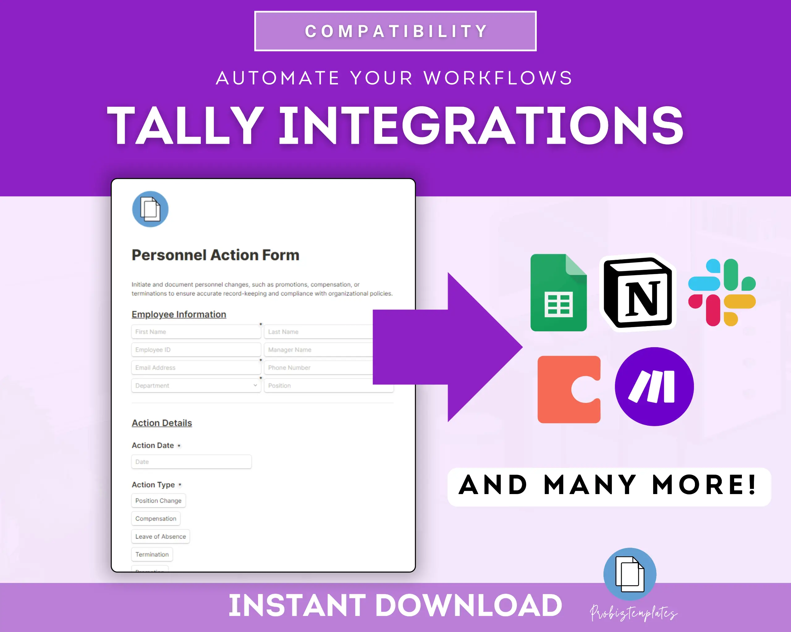 Personnel Action Online Form Template - Image 6