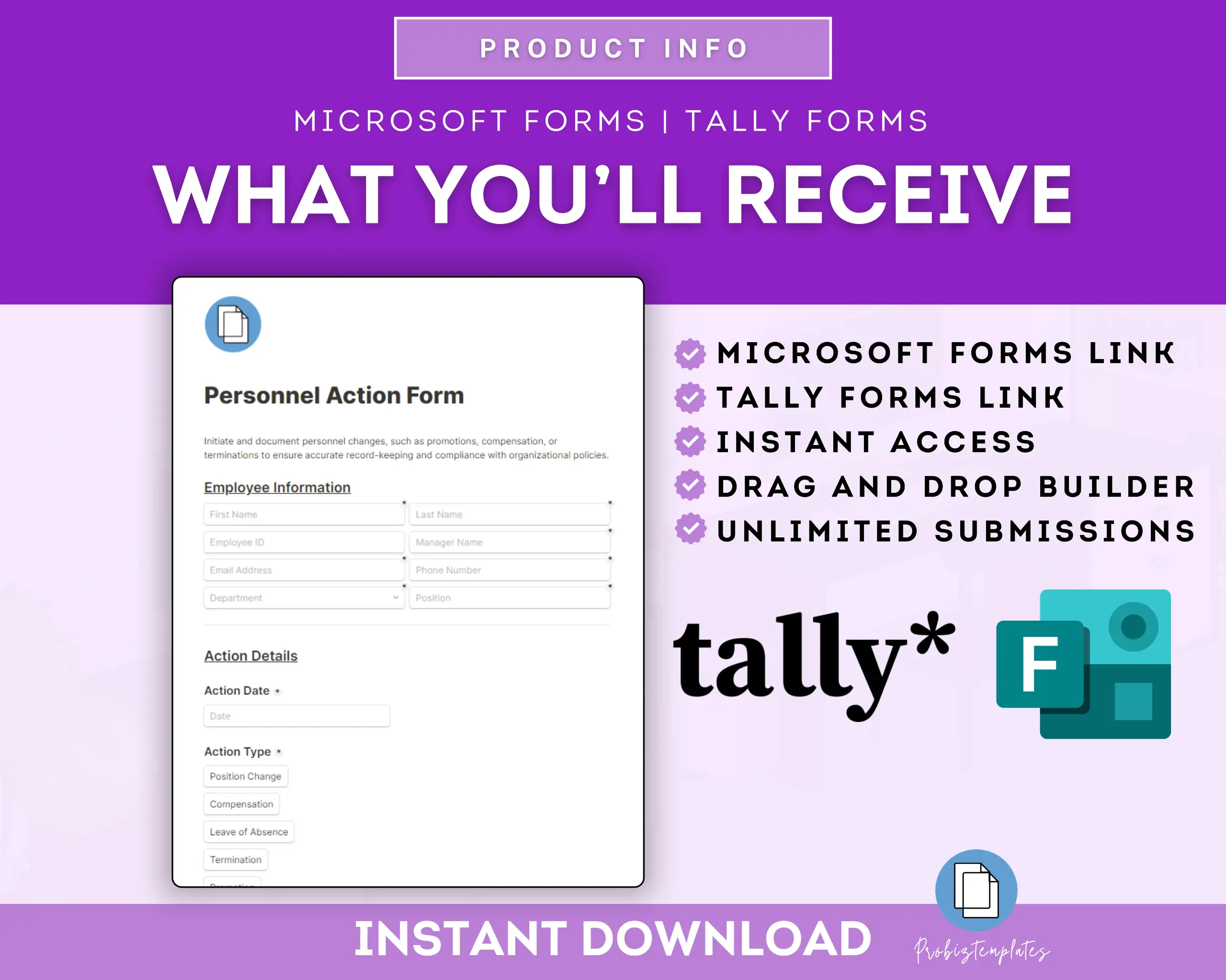 Personnel Action Online Form Template - Image 8
