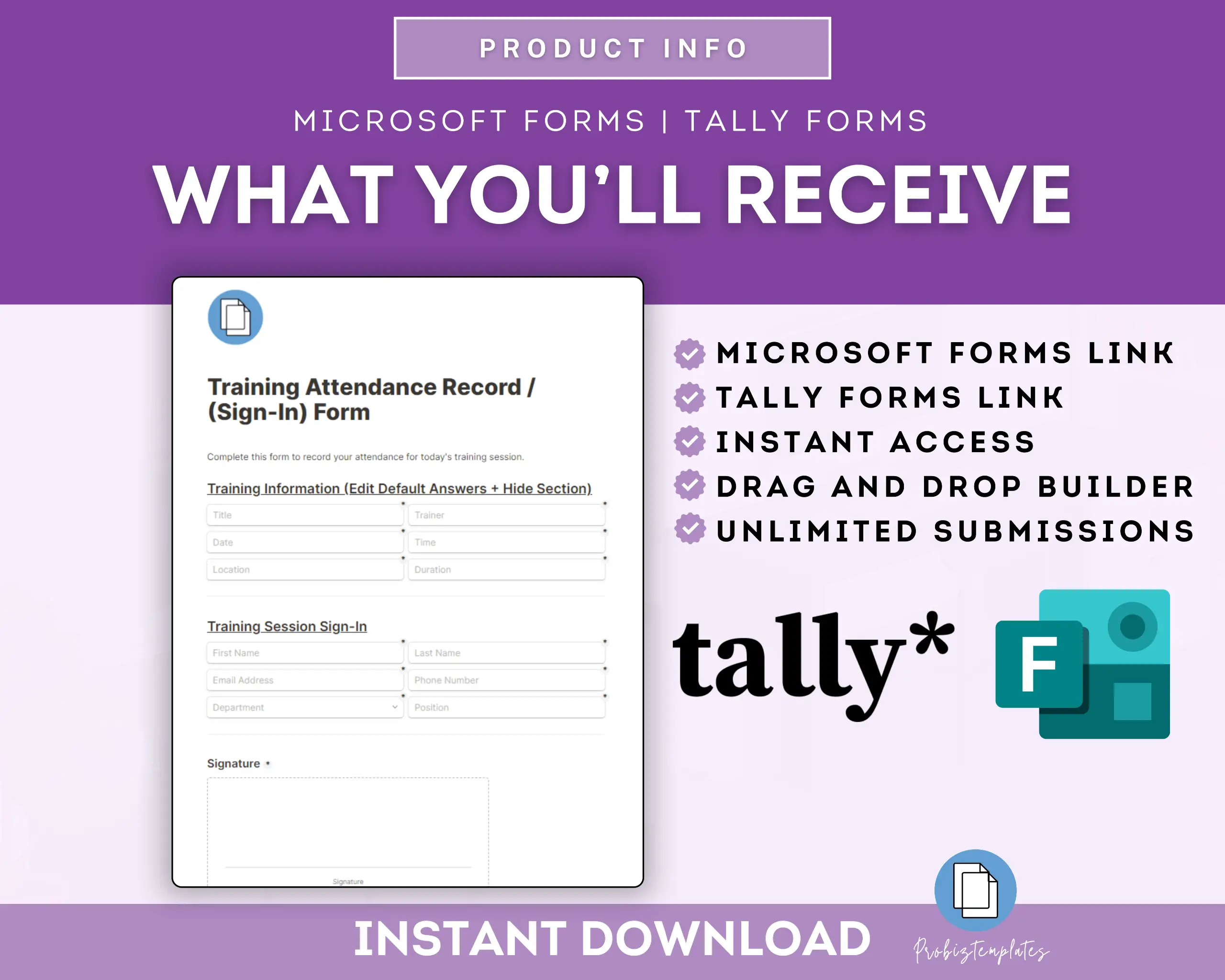 Training Attendance Record Check-In Form Template - Image 8