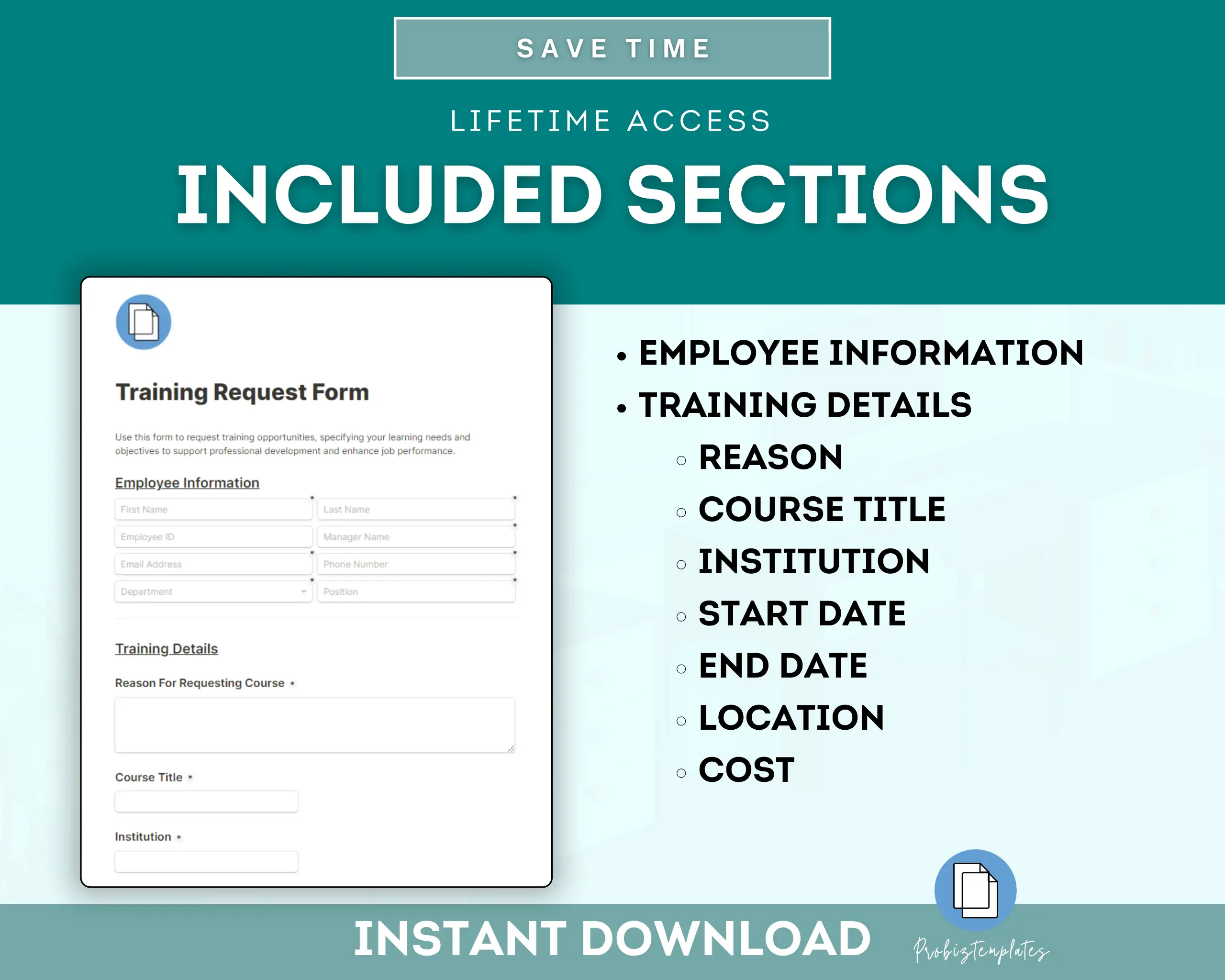 Employee Training Request Online Form Template - Image 3