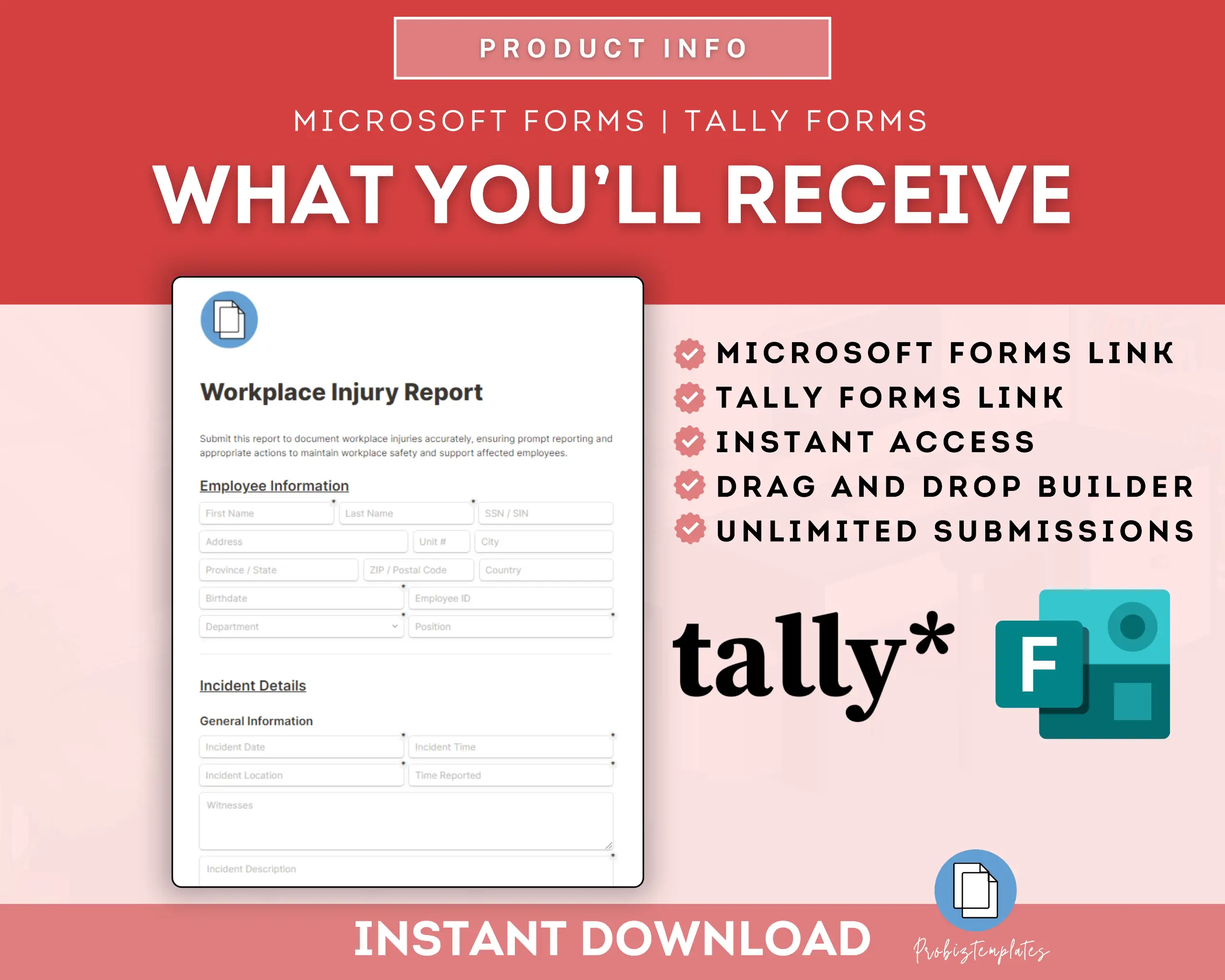 Workplace Injury Report Online Form Template - Image 8