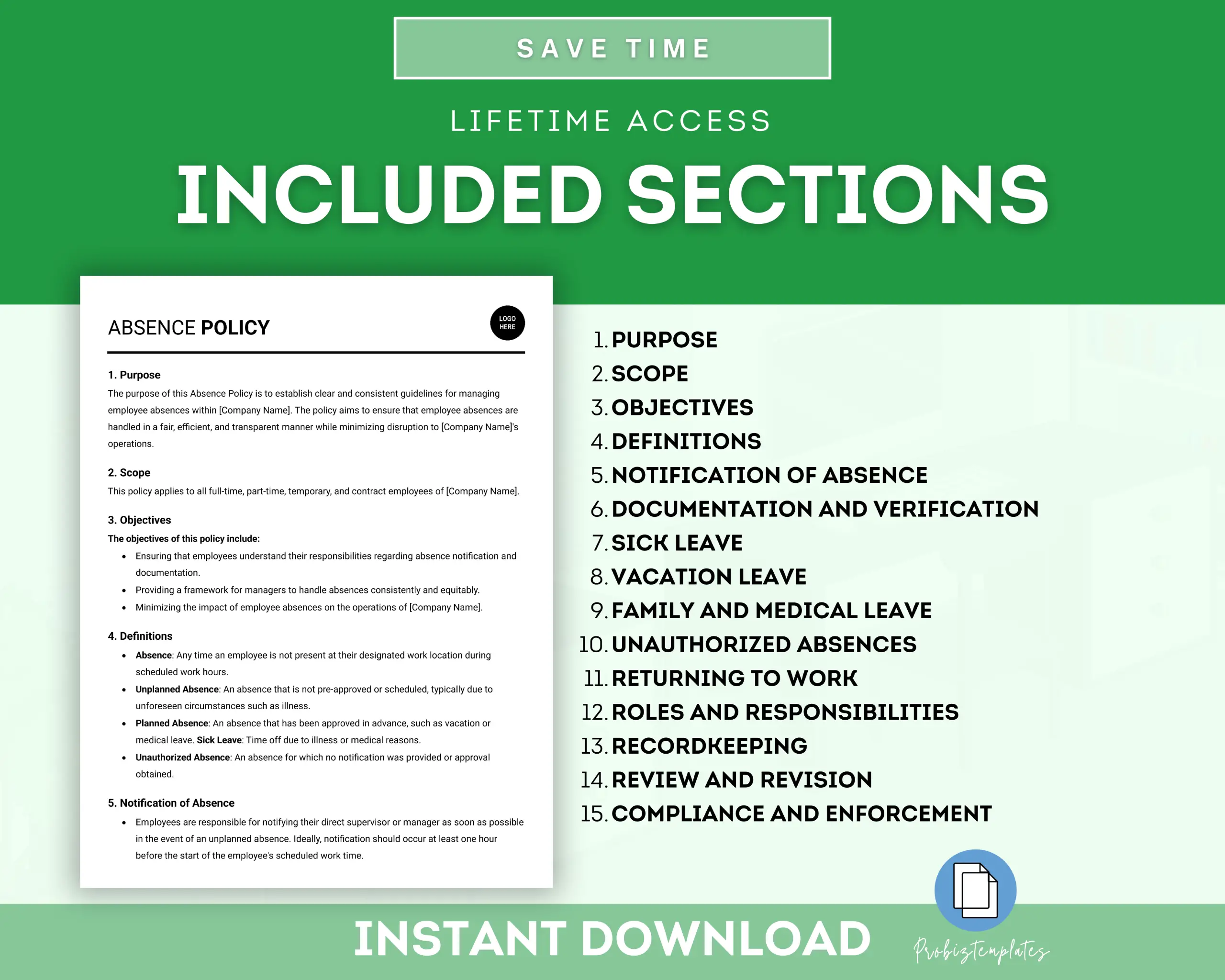 Absence Policy Template - Image 3