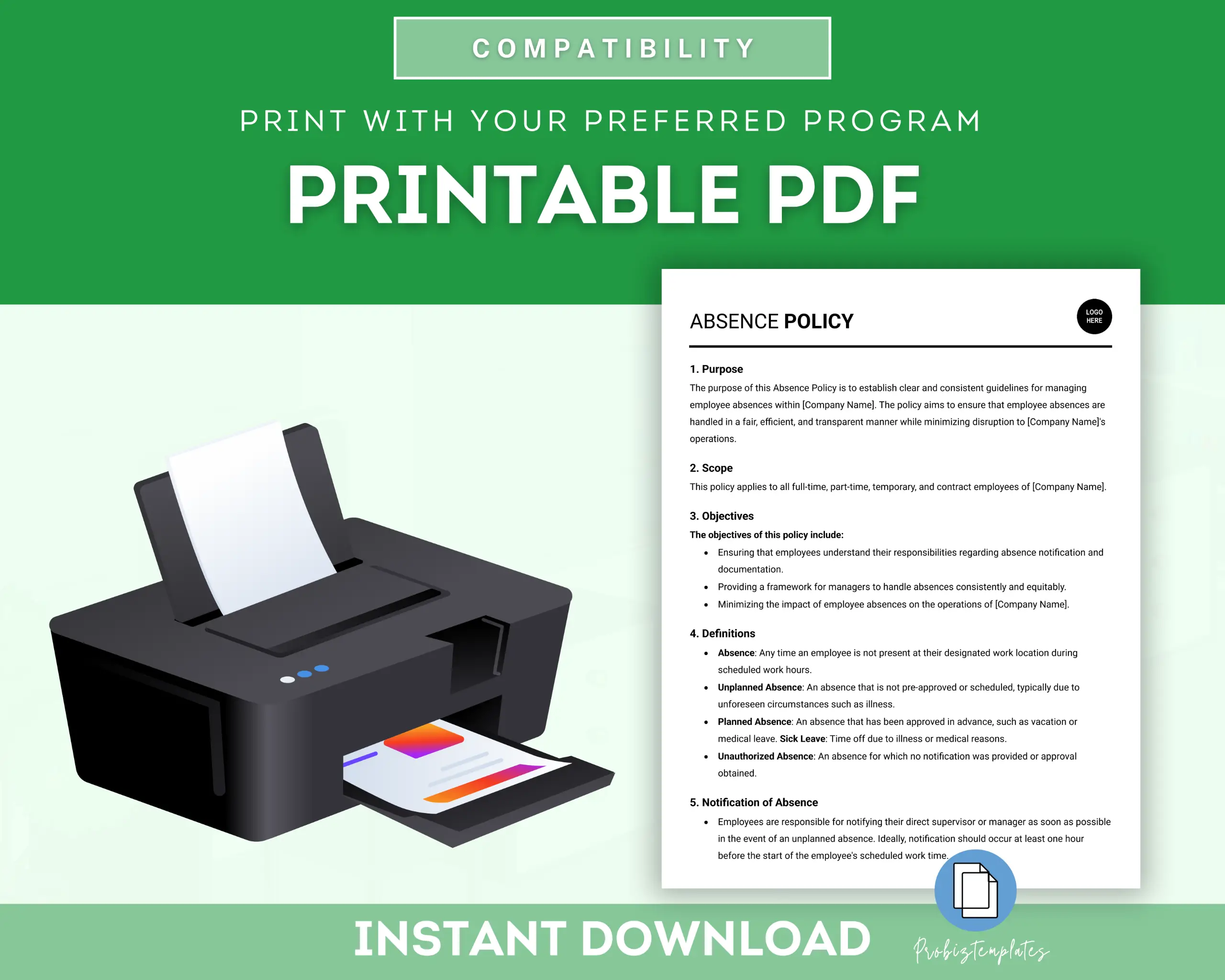 Absence Policy Template - Image 5