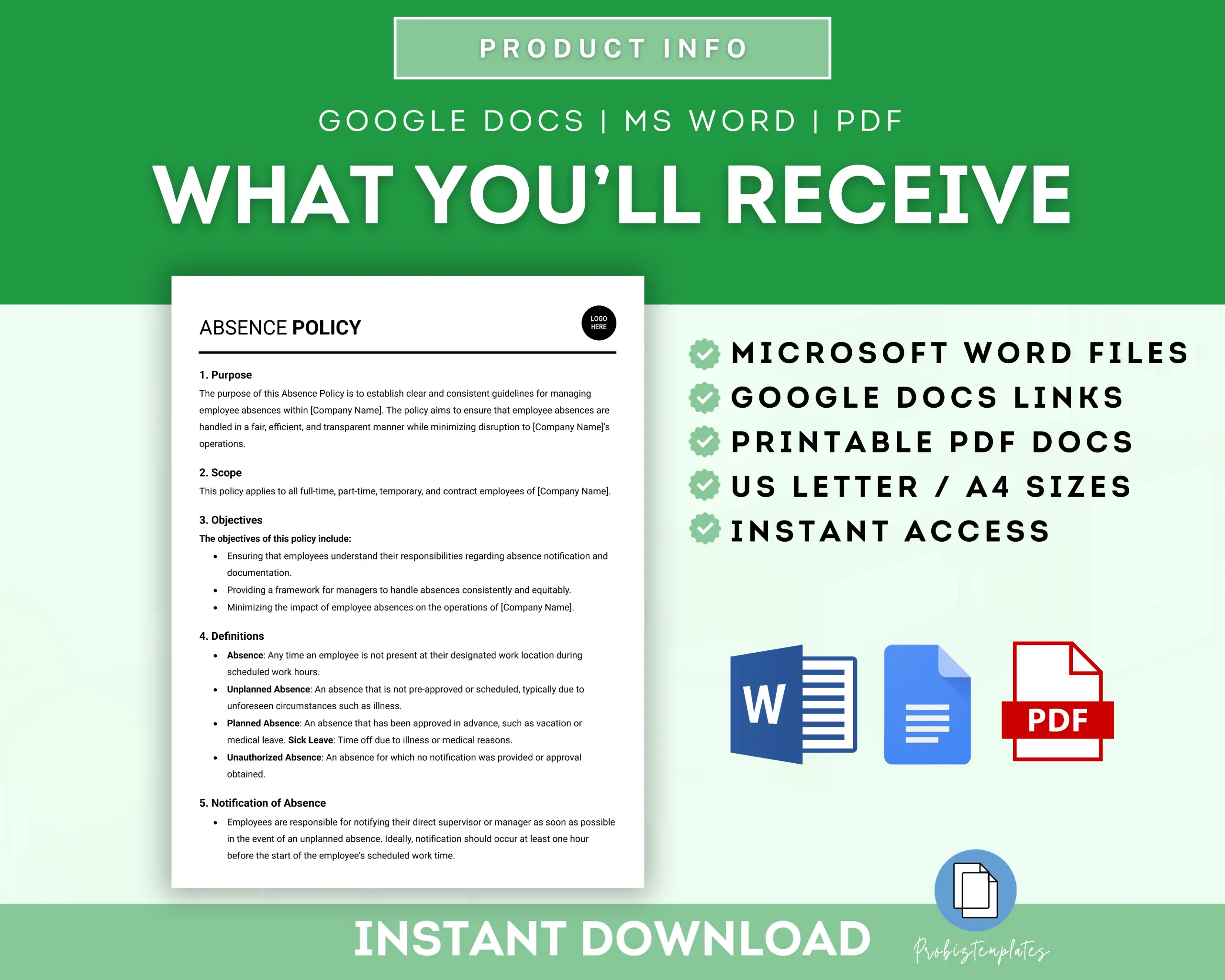 Absence Policy Template - Image 6