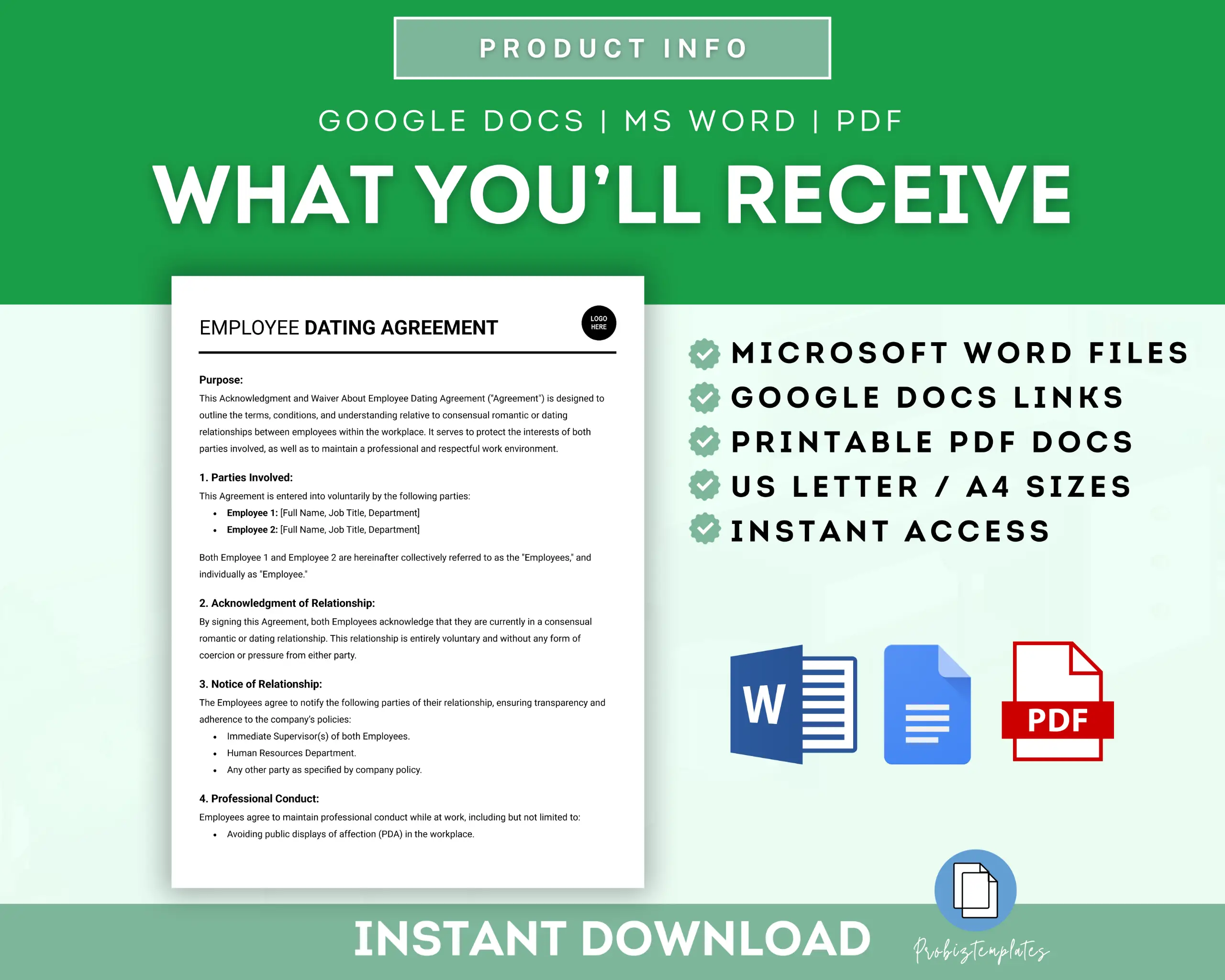 Employee Dating Agreement Template - Image 6