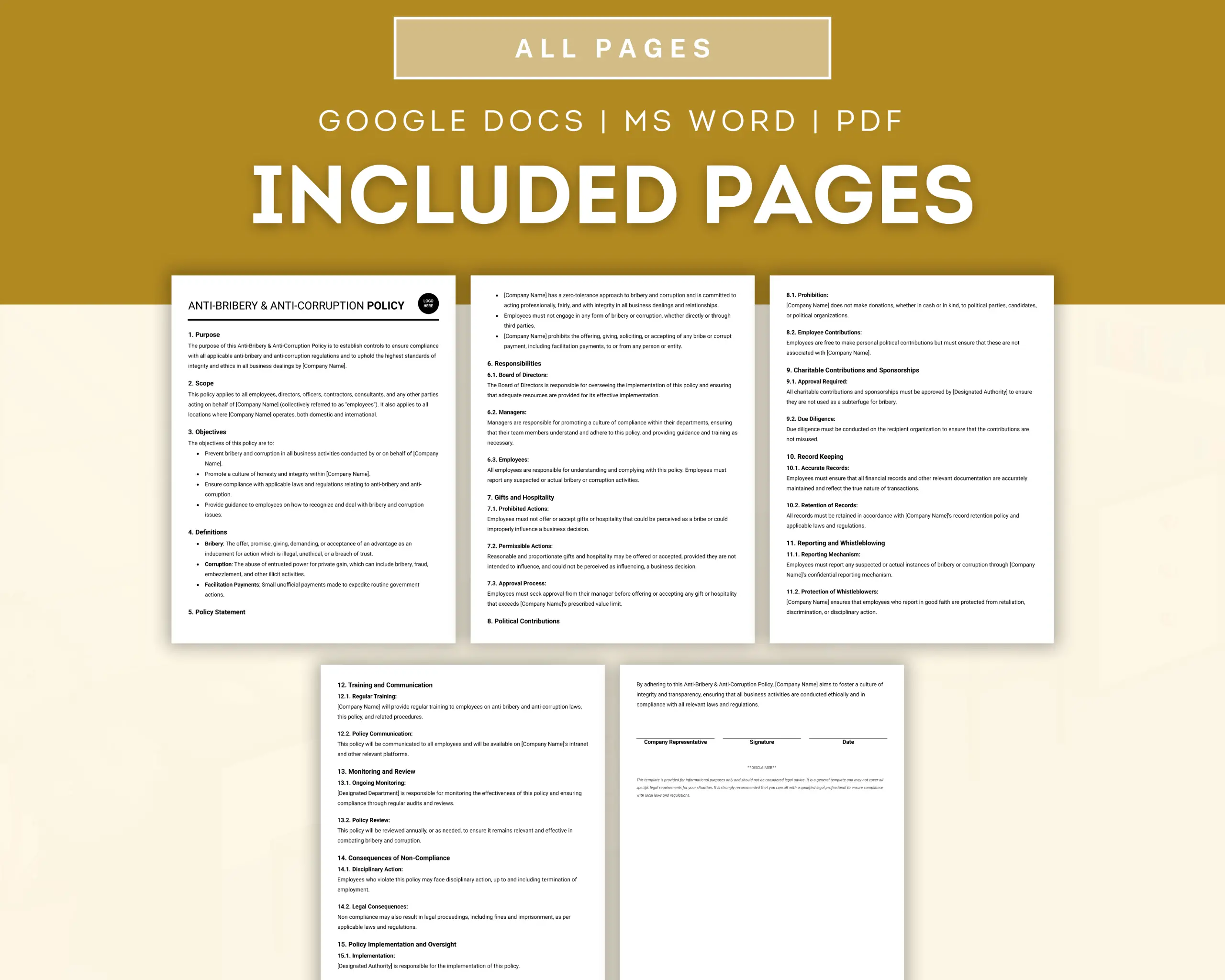 Anti-Bribery & Anti-Corruption Policy Template - Image 2