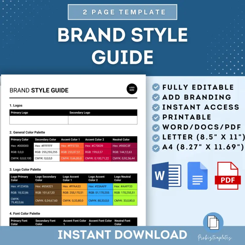 Brand Style Guide Template