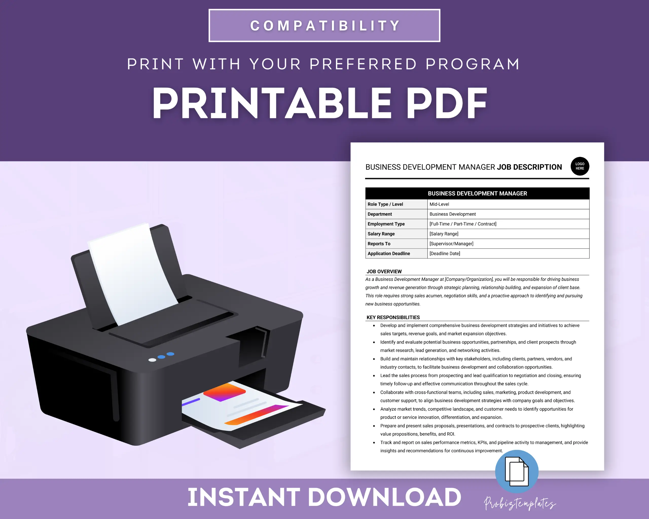 Business Development Manager Job Description Template - Image 5