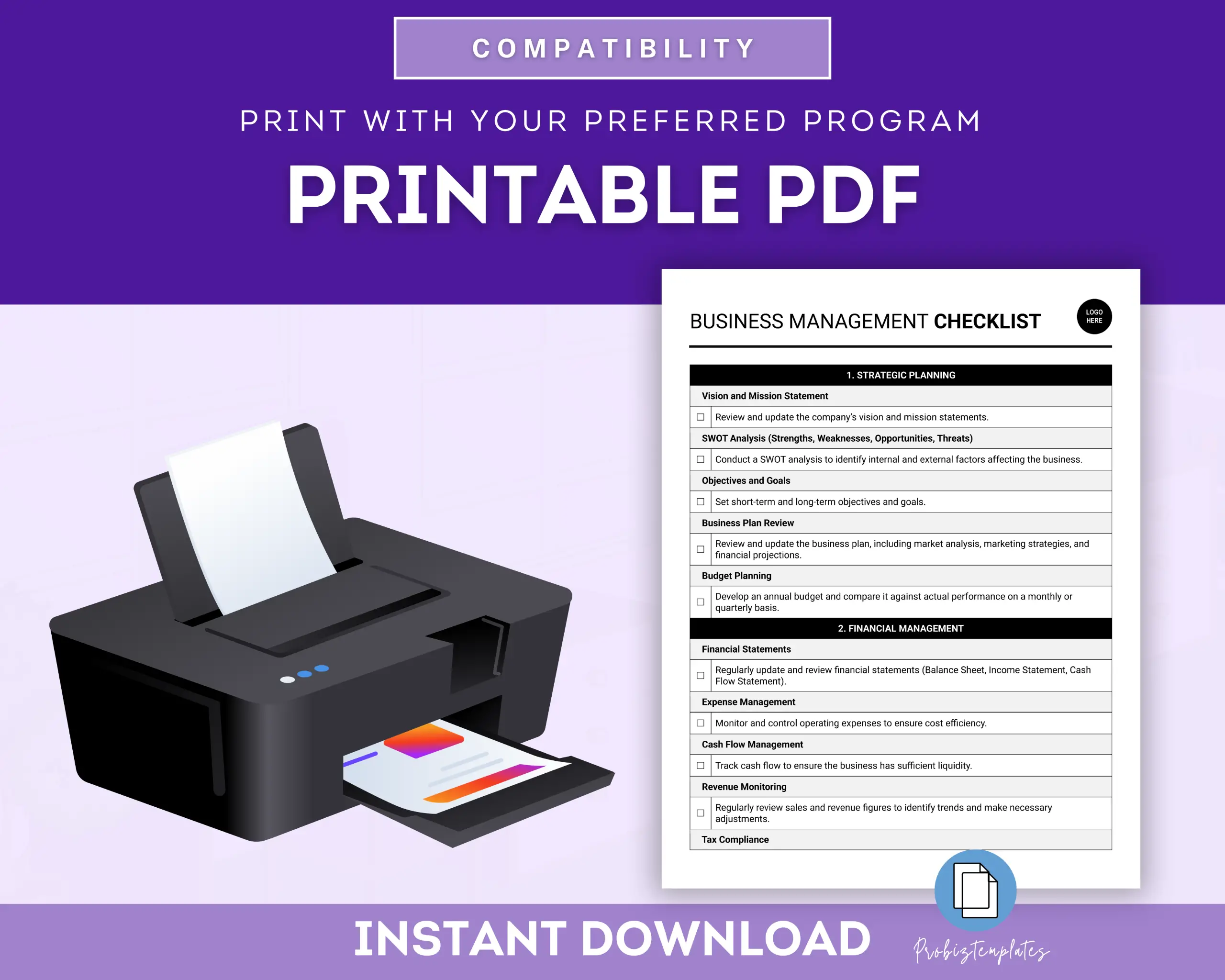Business Management Checklist Template - Image 5