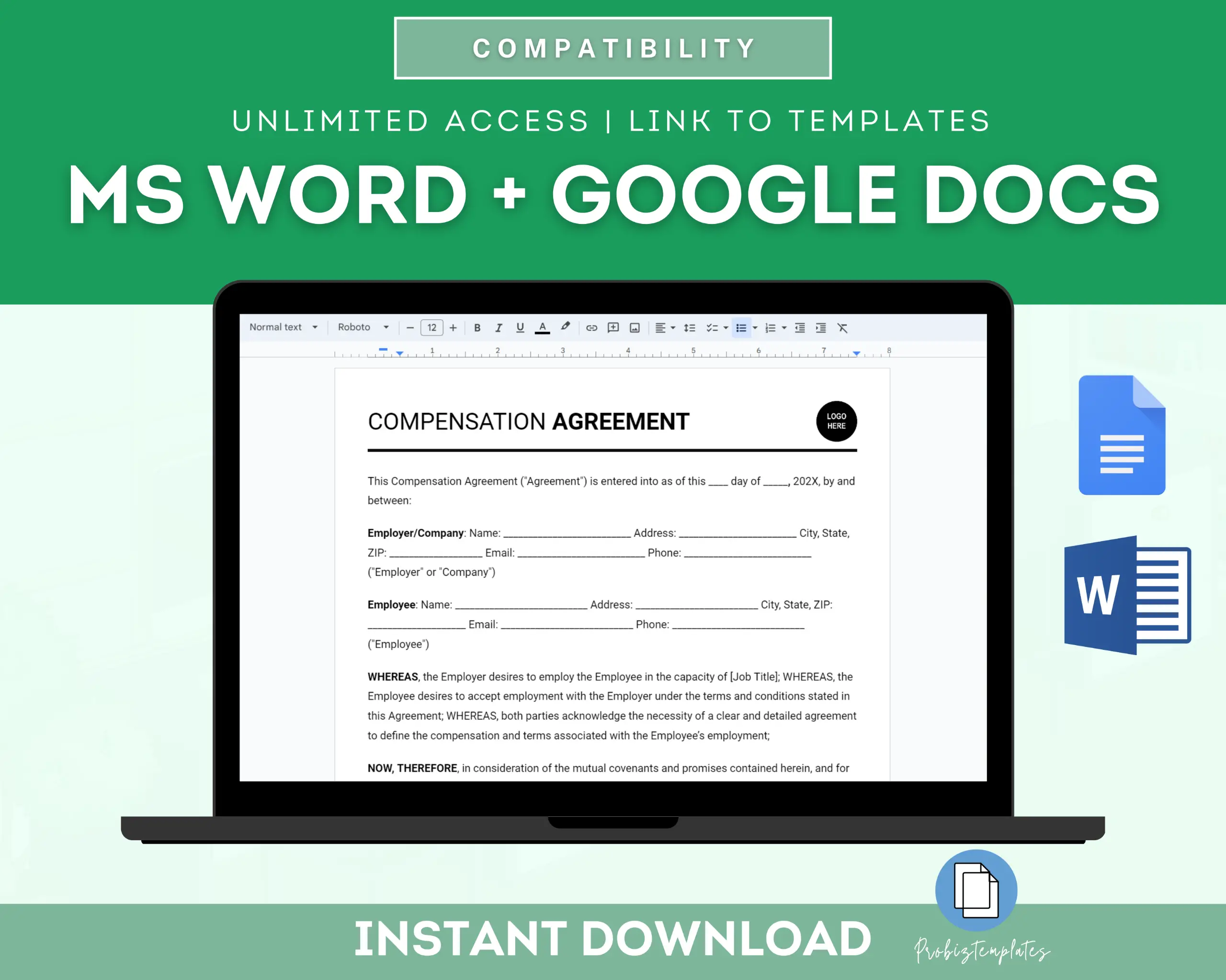 Compensation Agreement Template - Image 4