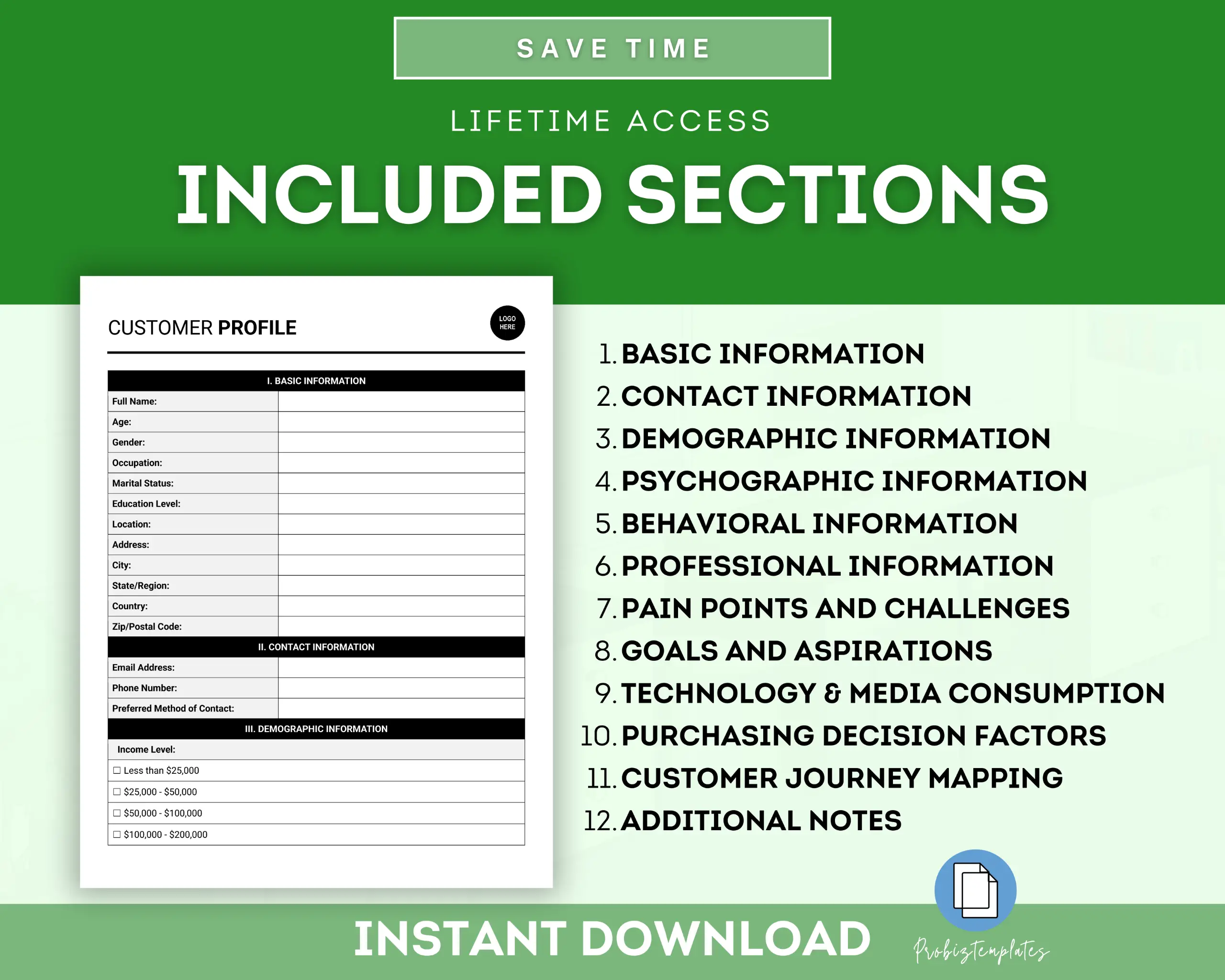 Customer Profile Template - Image 3