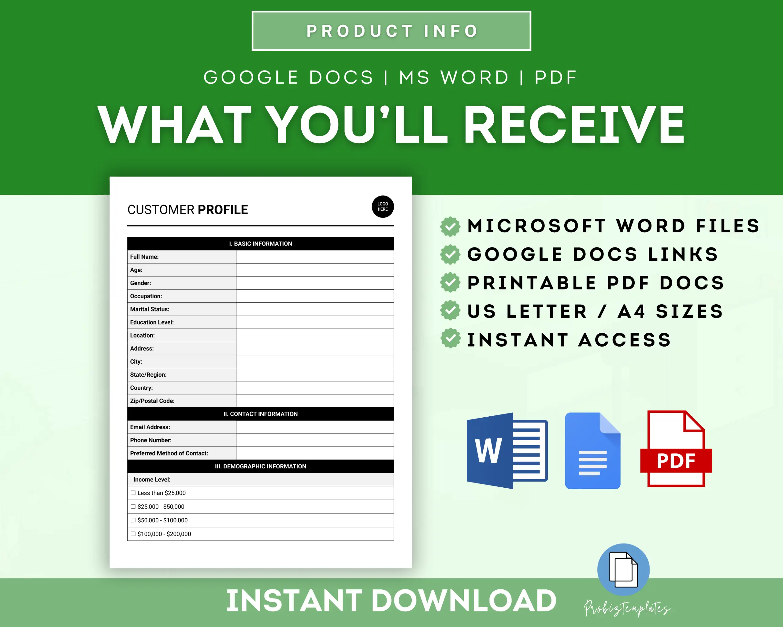 Customer Profile Template - Image 6