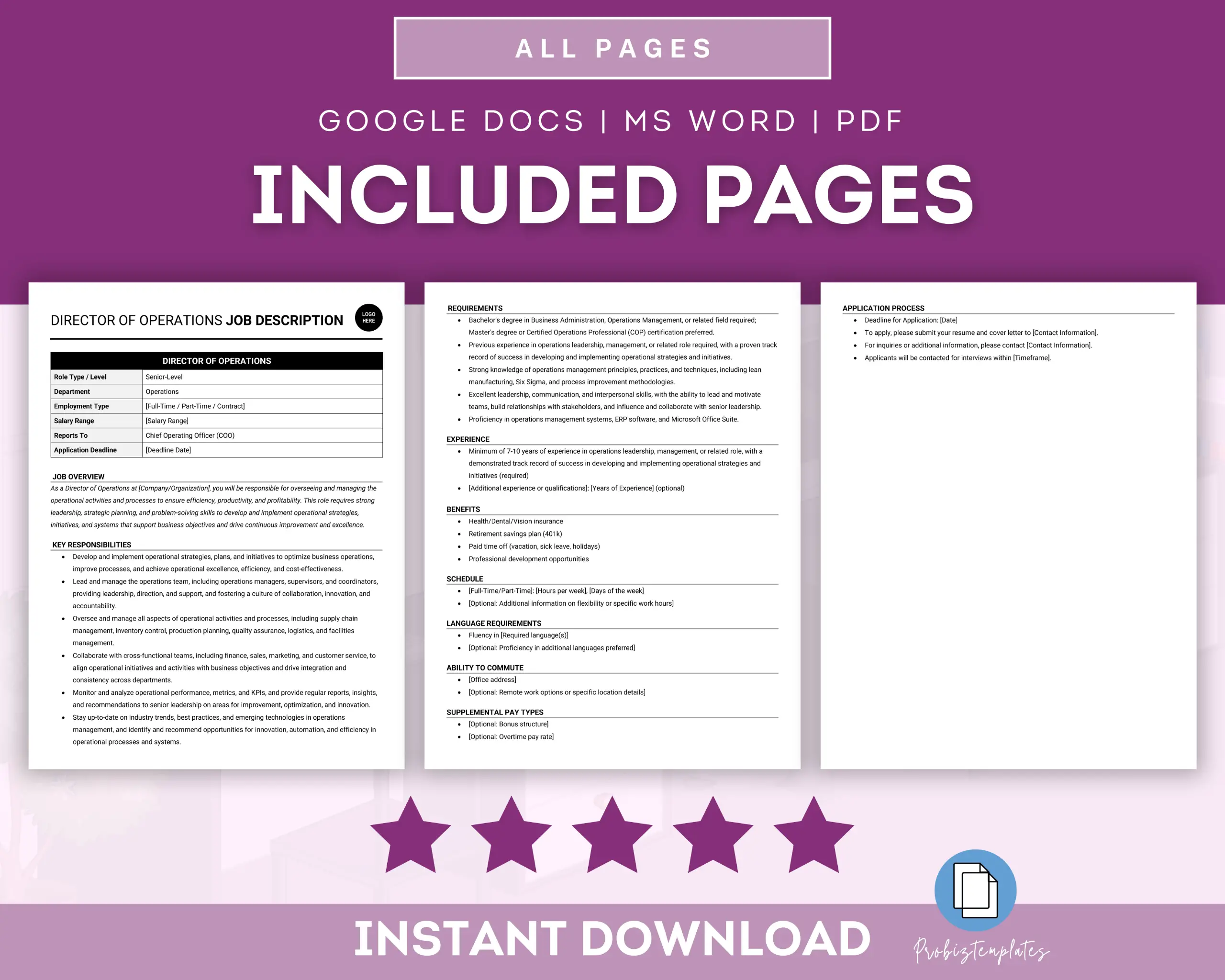 Director Of Operations Job Description Template - Image 2