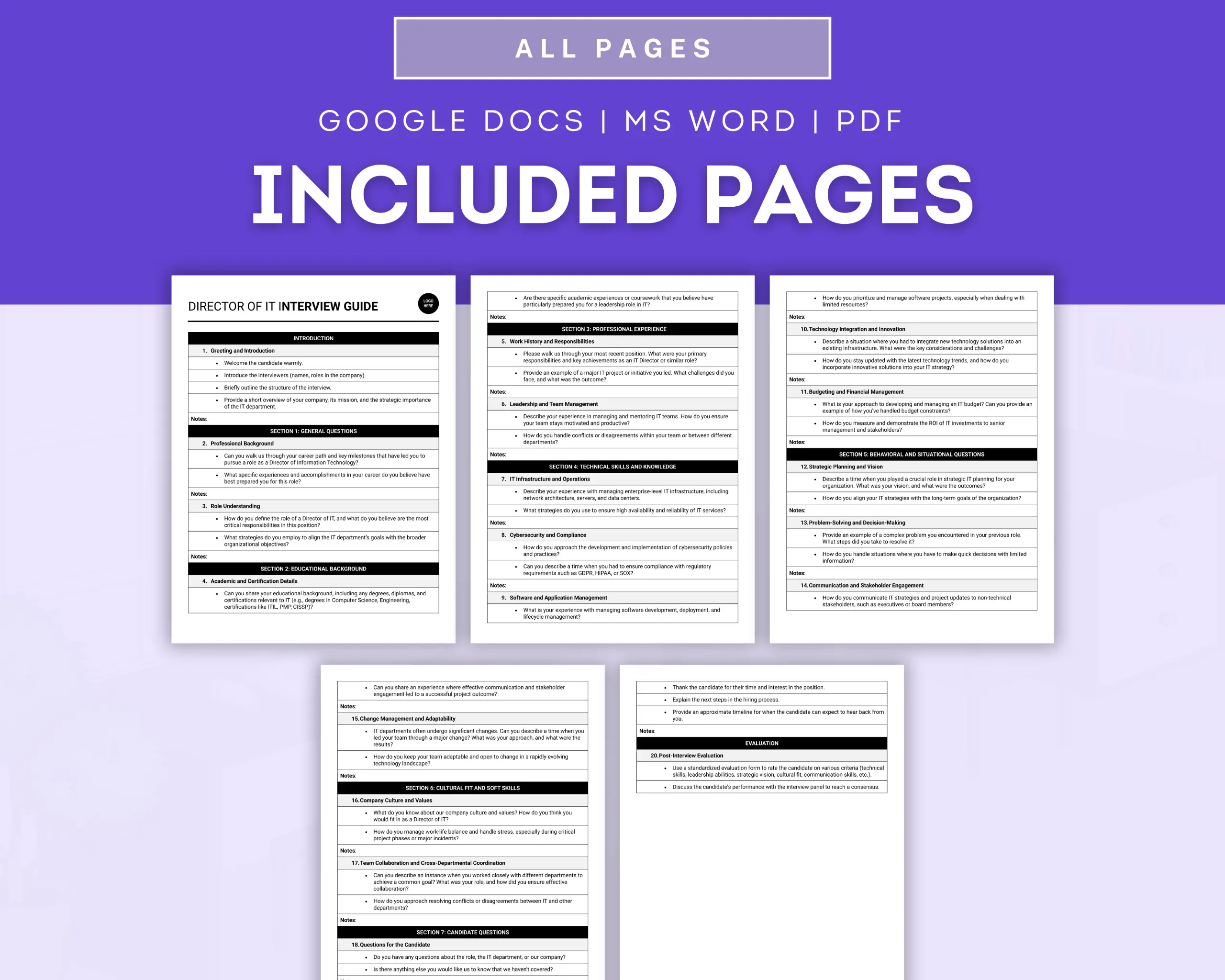 Director Of IT Interview Guide Template - Image 2