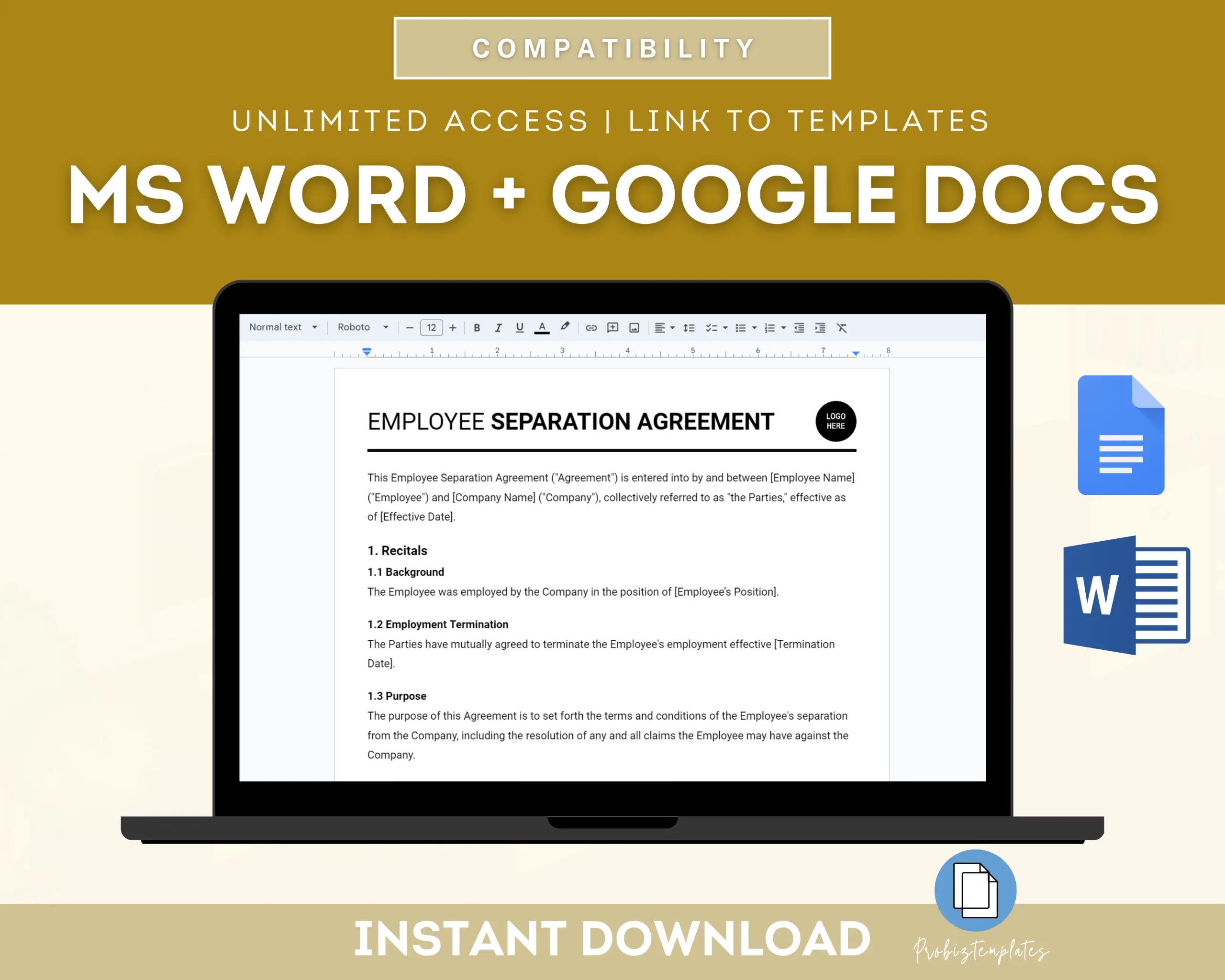 Employee Separation Agreement Template - Image 4