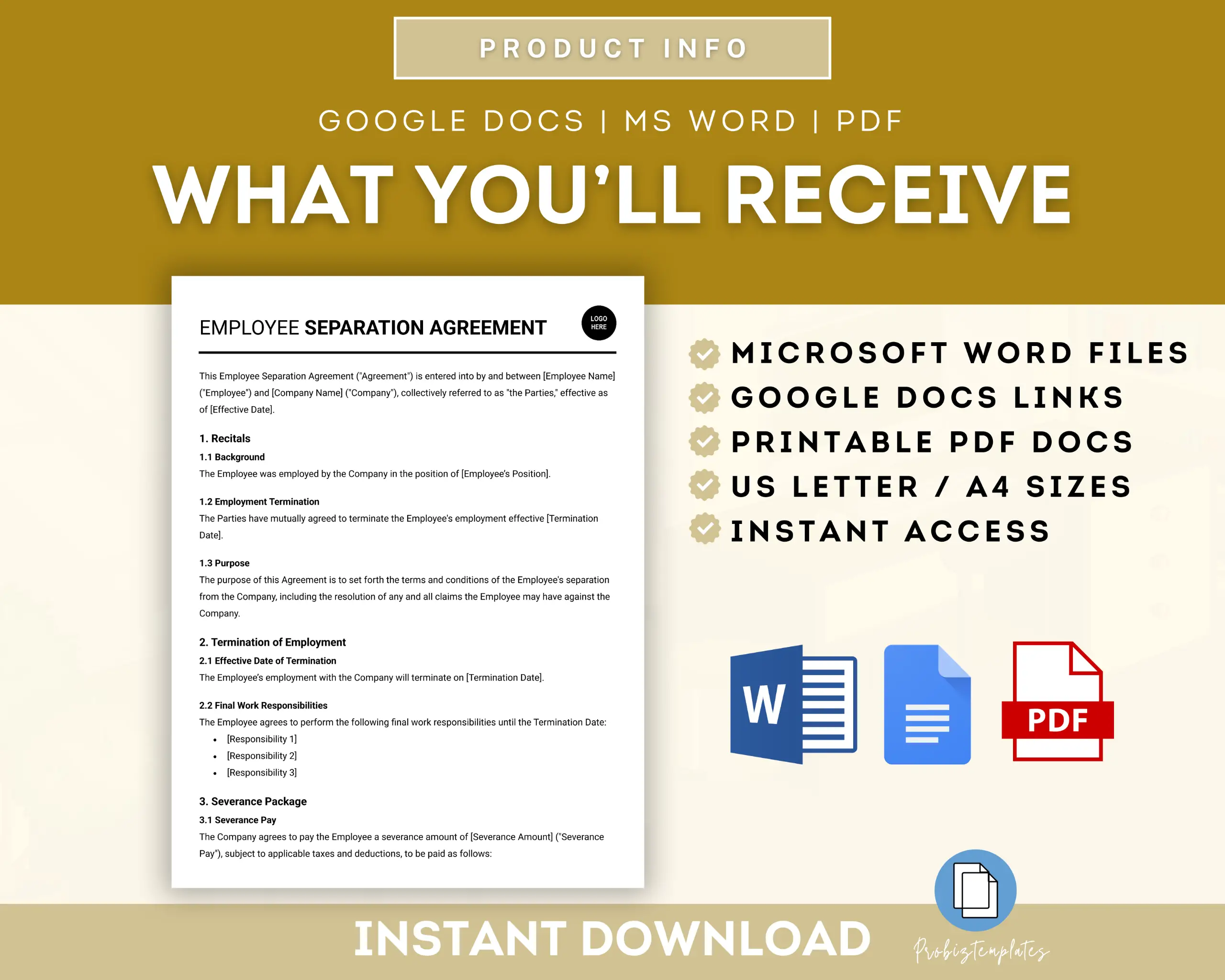 Employee Separation Agreement Template - Image 6